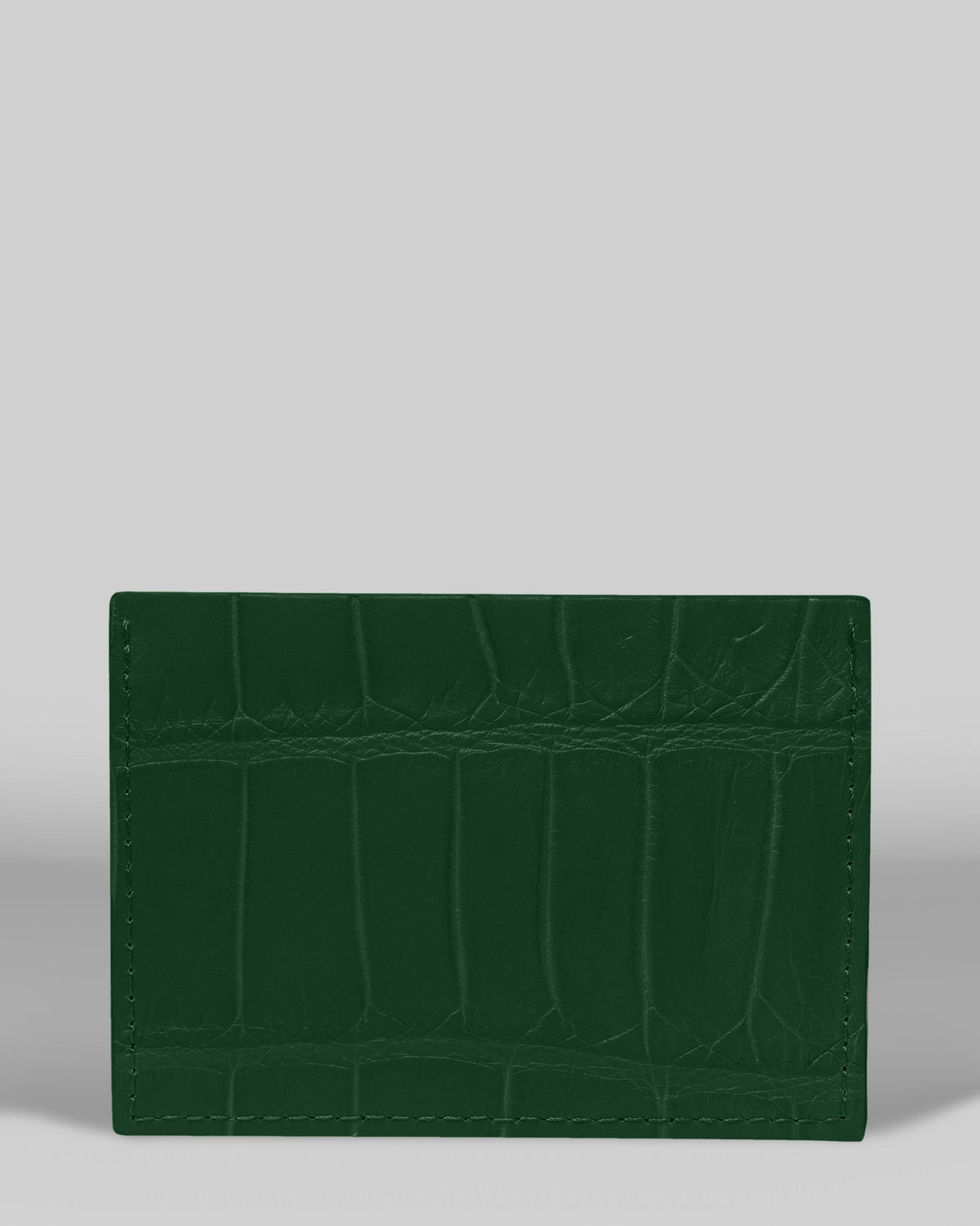Dark Green Crocodile Leather Cardholder