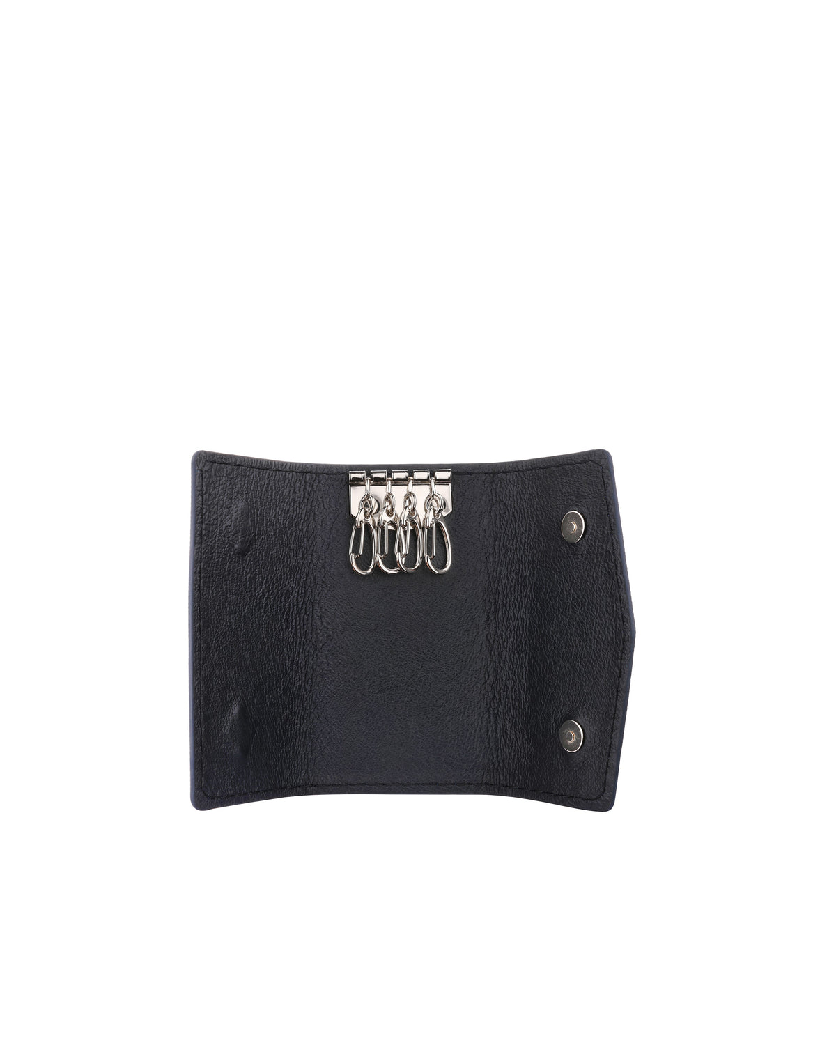 Beige Smooth Calf Leather Key Holder