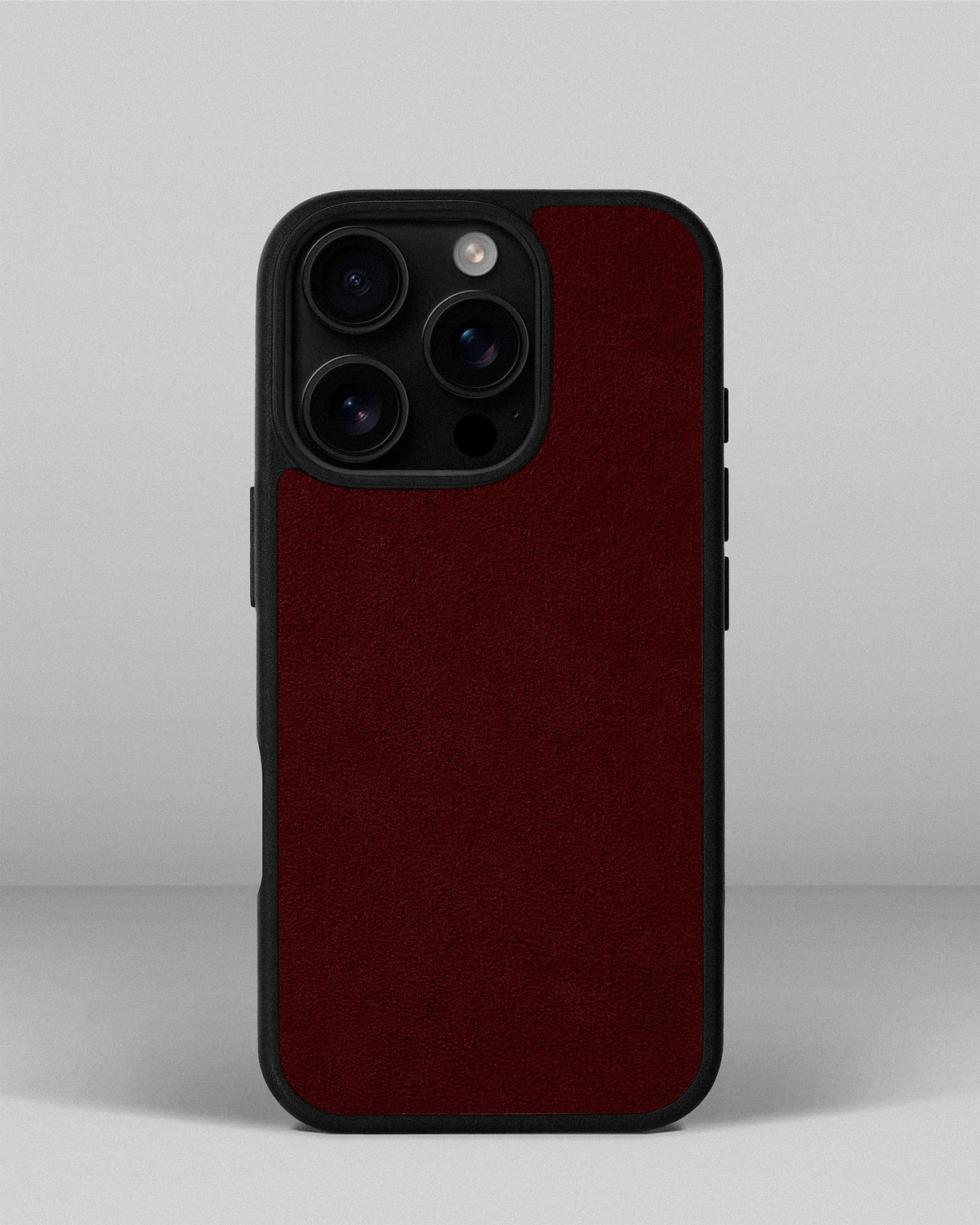 Burgundy Alcantara Sport Case for iPhone 14 Pro