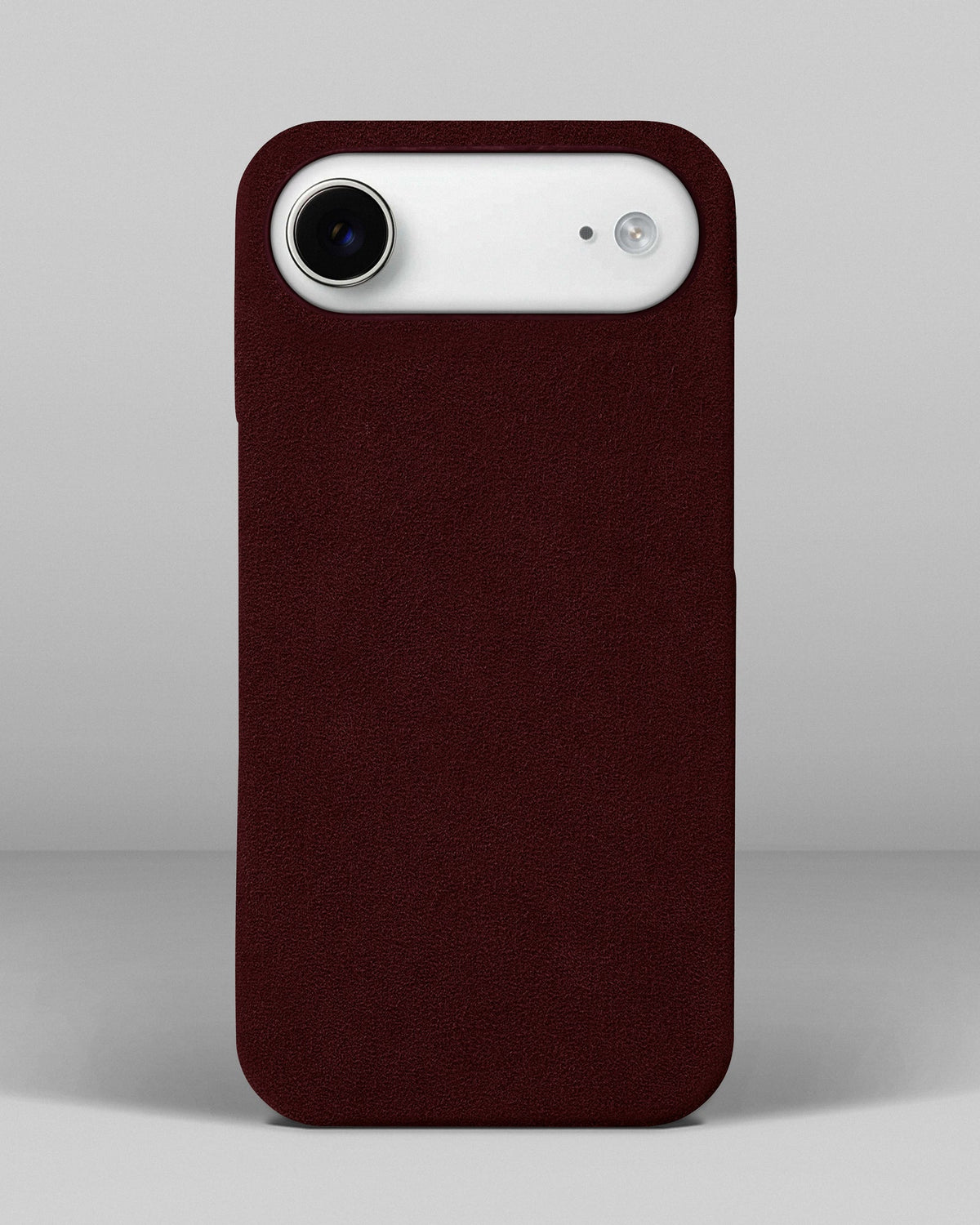 Burgundy Alcantara Case for iPhone 17 Air