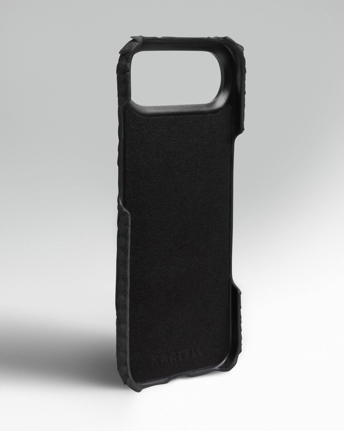 Black Python Leather Full-Wrap Case for iPhone 17 Air