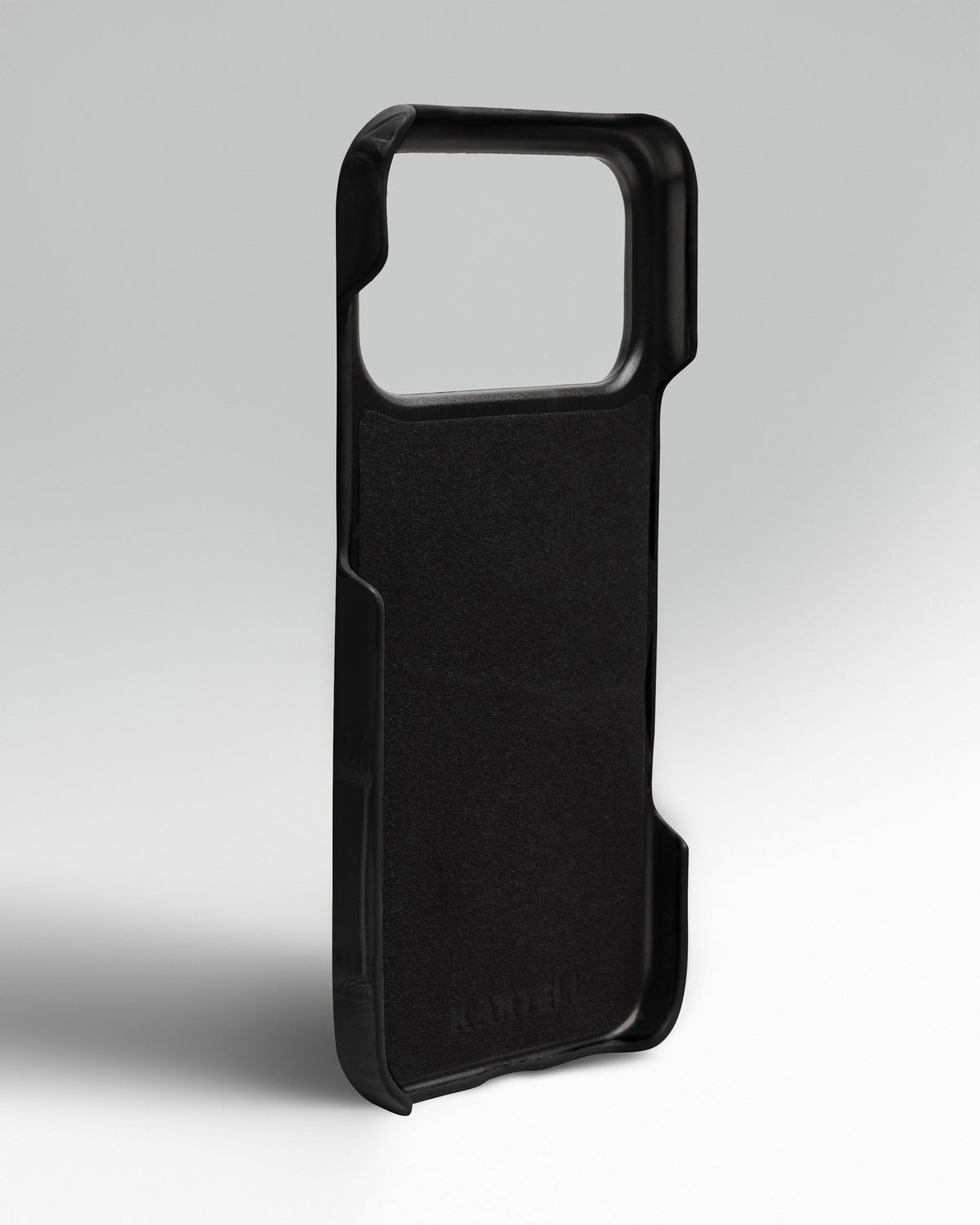 Black Crocodile Leather Full-Wrap Case for iPhone 18 Pro