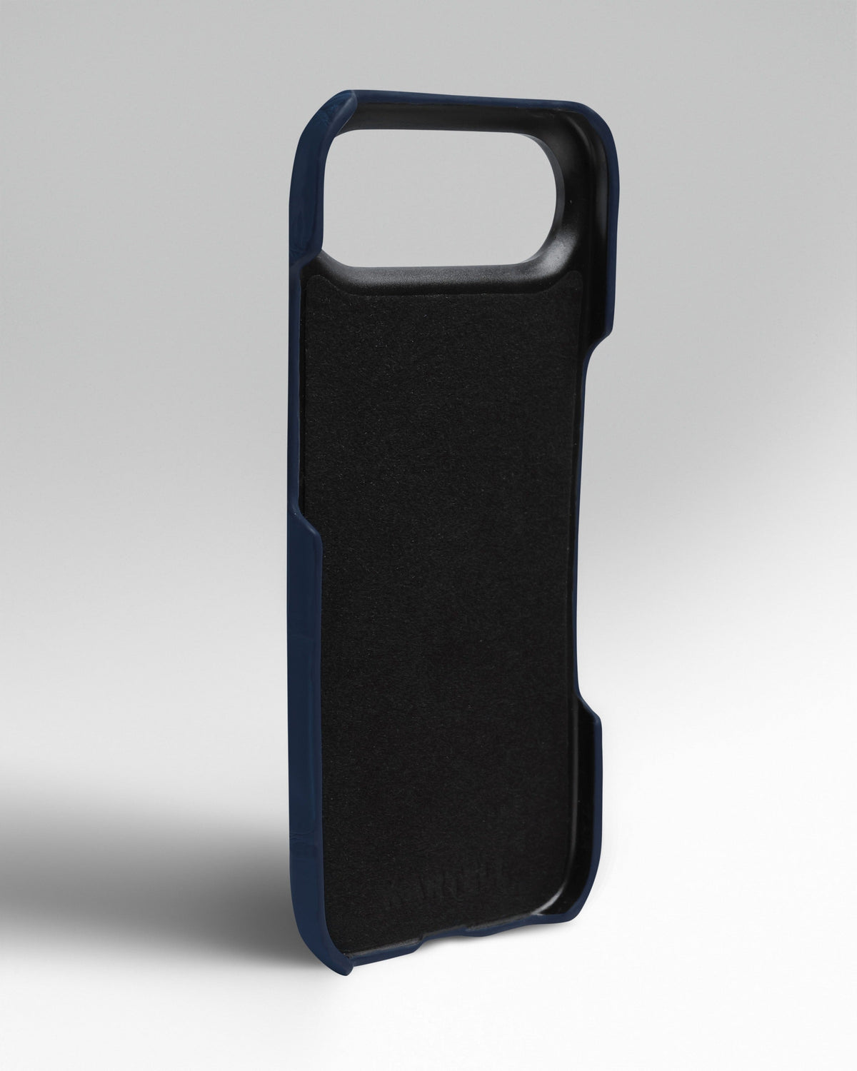 Navy Blue Crocodile Leather Full-Wrap Case for iPhone 17 Air