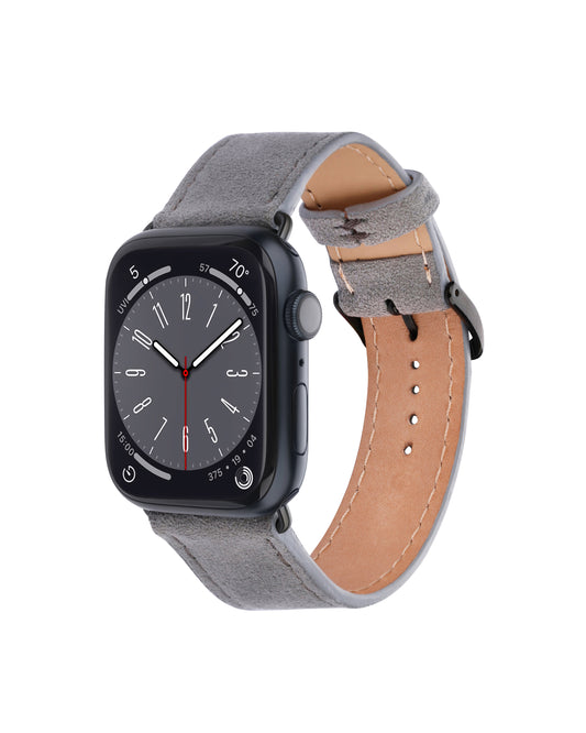 Gray Alcantara Apple Watch Strap