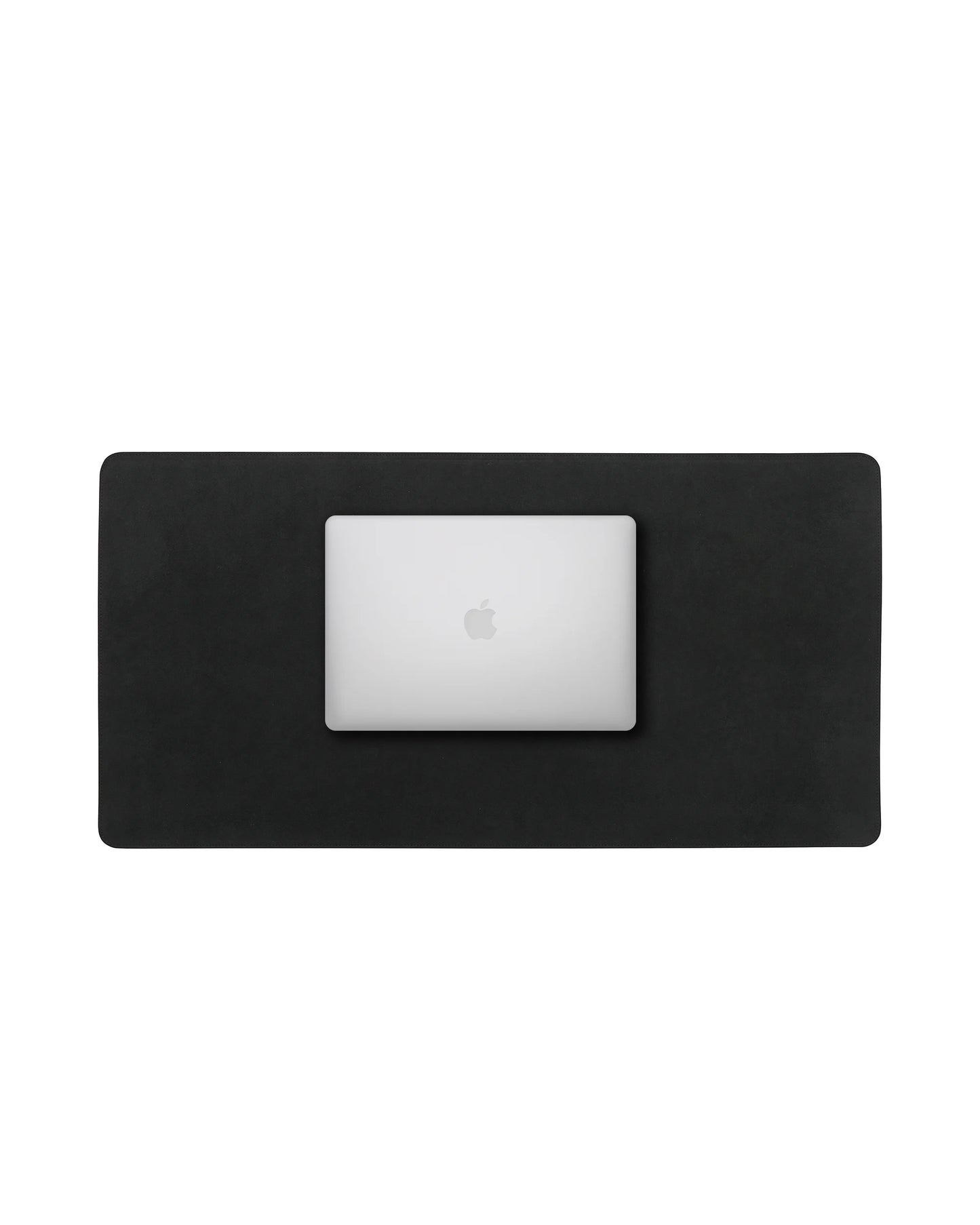 Black Alcantara Leather Desk Pad