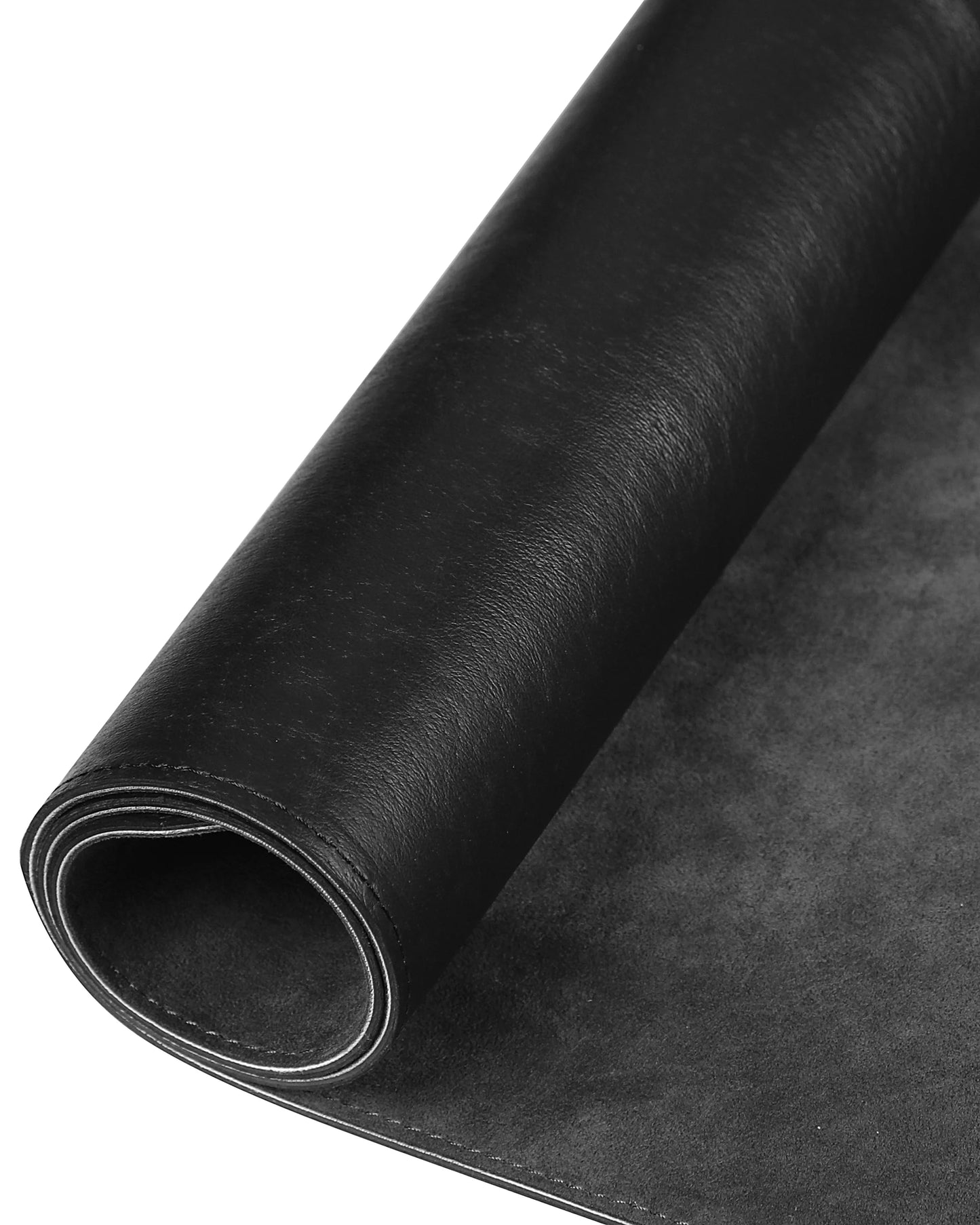 Grey Alcantara Leather Desk Pad