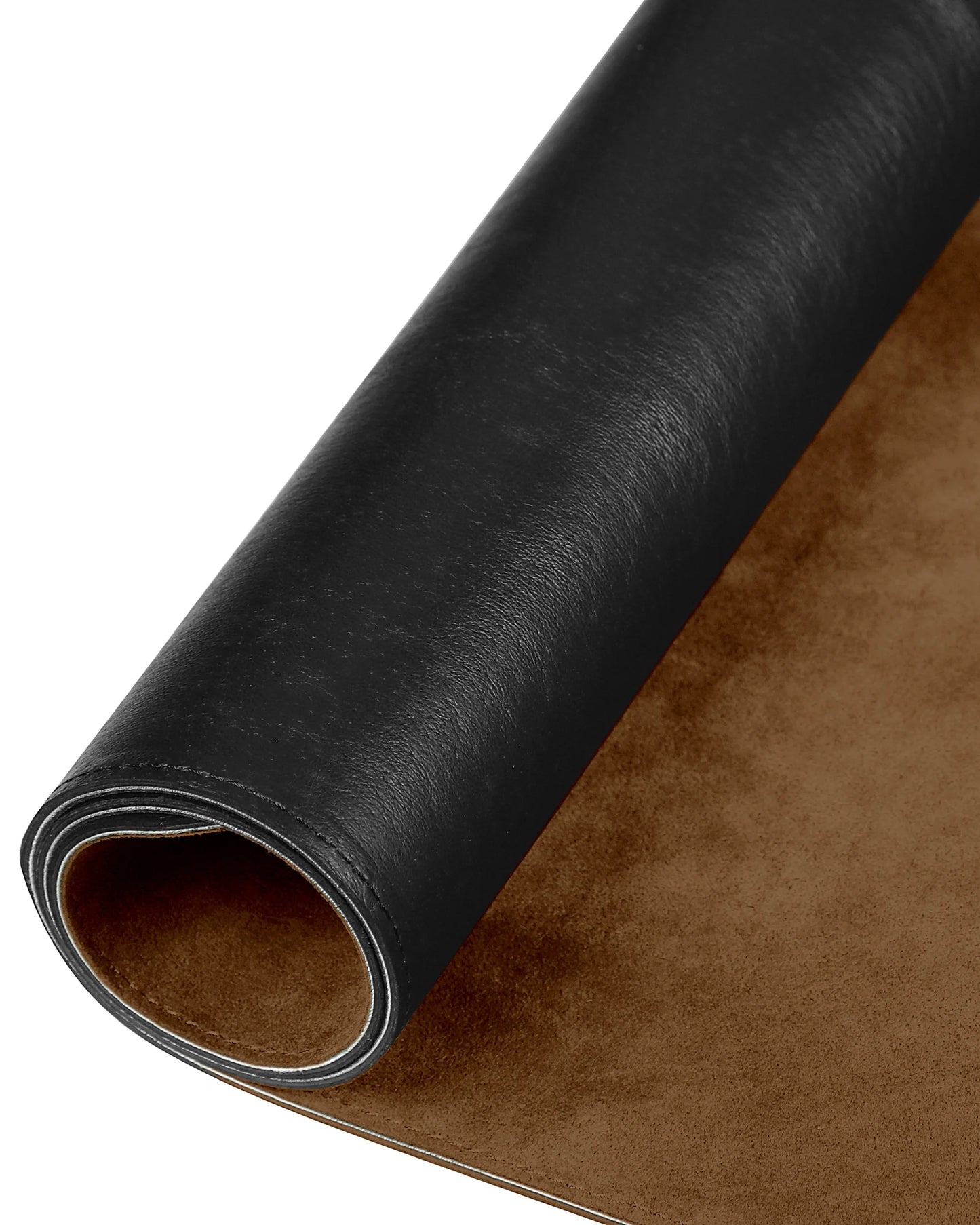 Brown Alcantara Leather Desk Pad
