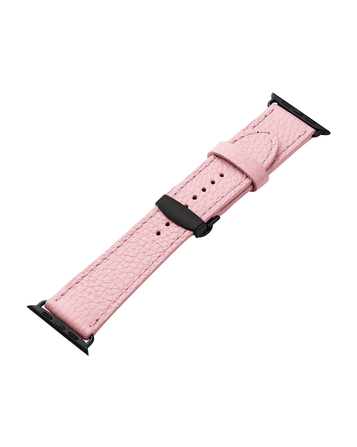 Pink Textured Calf Leather Apple Watch Strap