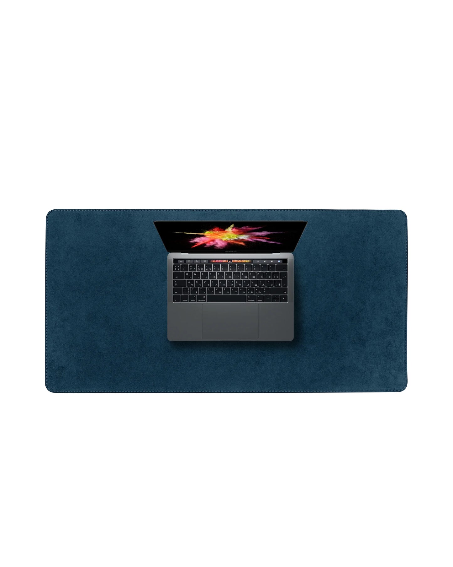 Green Alcantara Leather Desk Pad