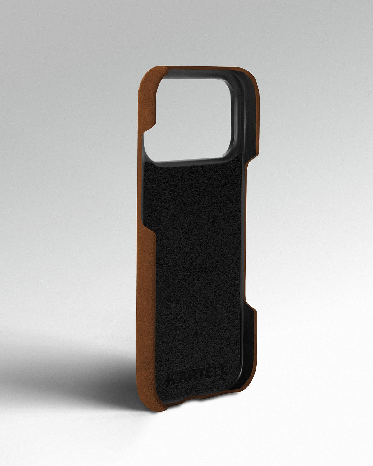 Brown Alcantara Case for iPhone 17 Pro