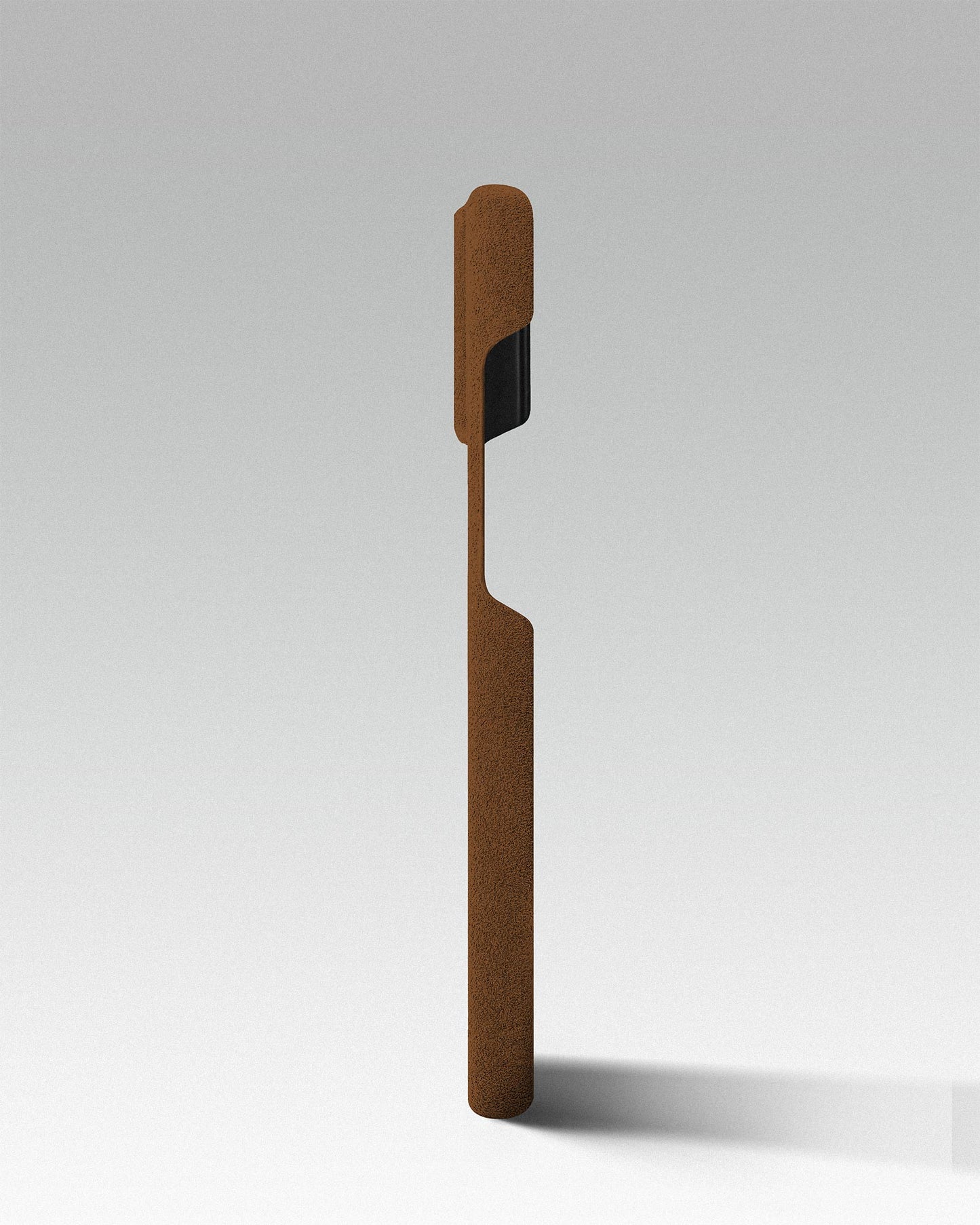 Коричневий чохол з алькантари для iPhone 15
