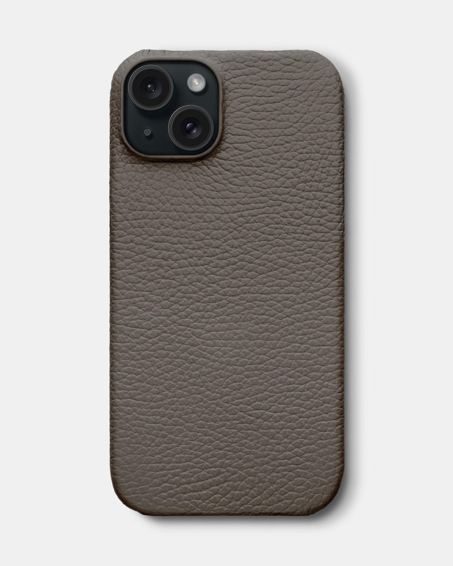 Light Brown Leather Case for iPhone 15 Plus