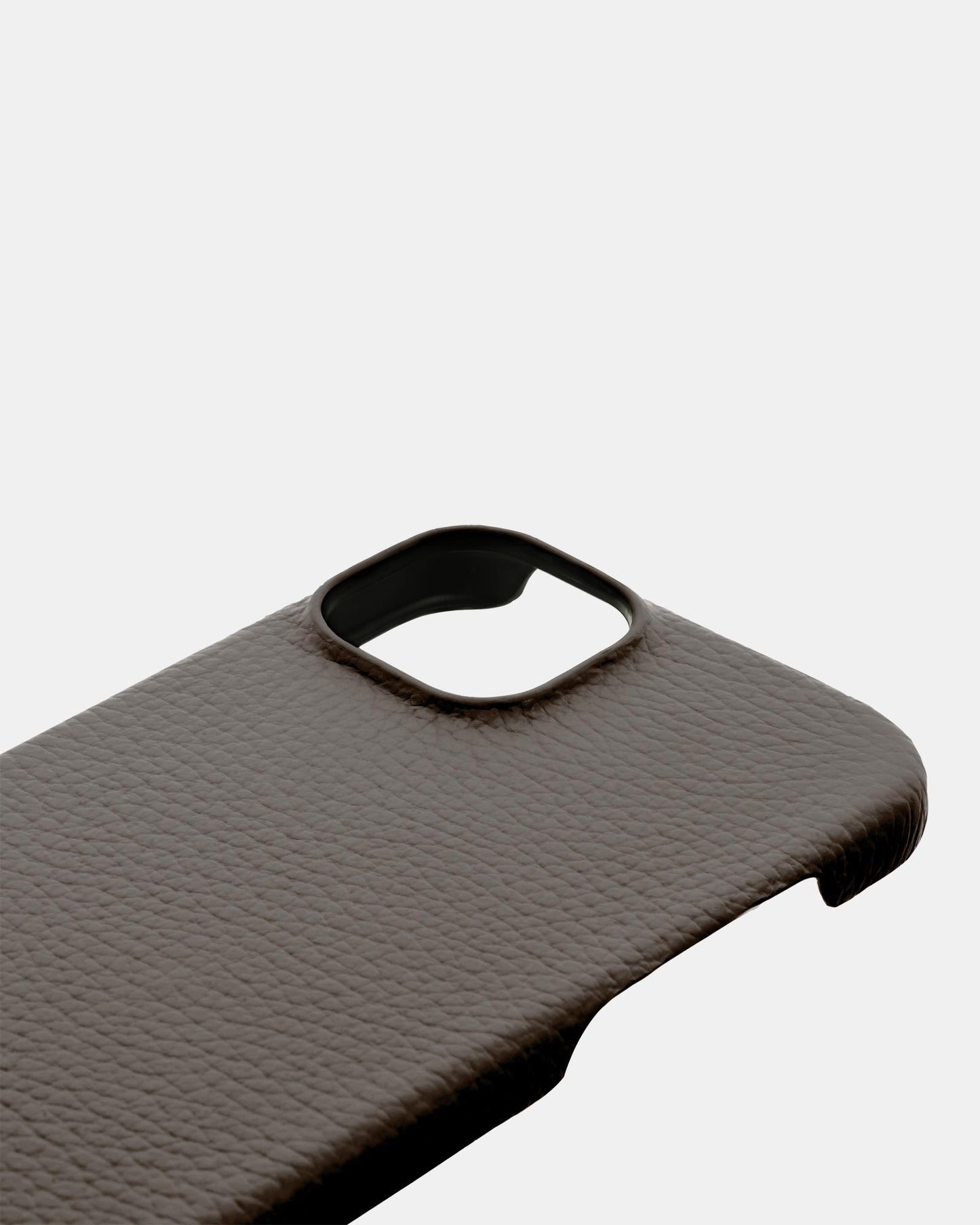 Light Brown Leather Case for iPhone 15 Plus