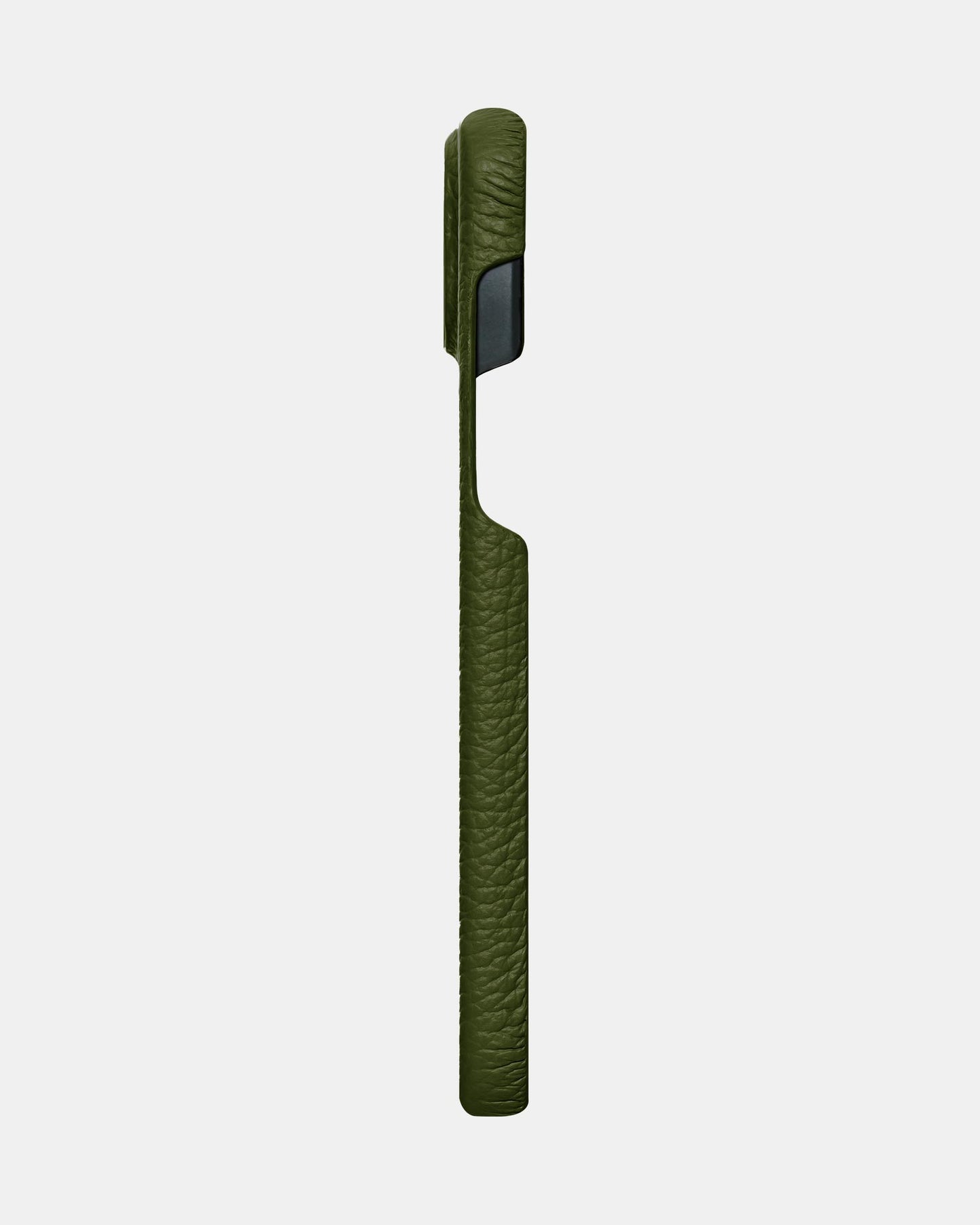 Dark Green Leather Case for iPhone 15 Plus