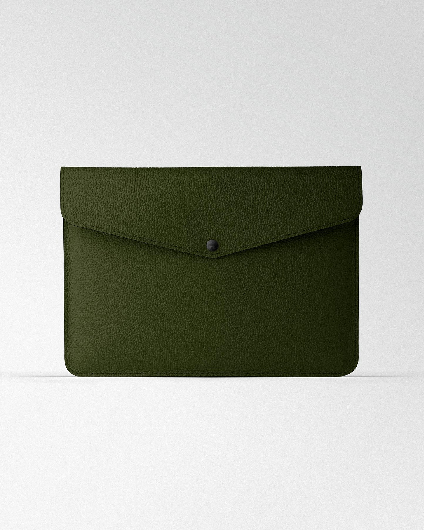 Envelope MacBook Sleeve in Dark Green Floater Leather