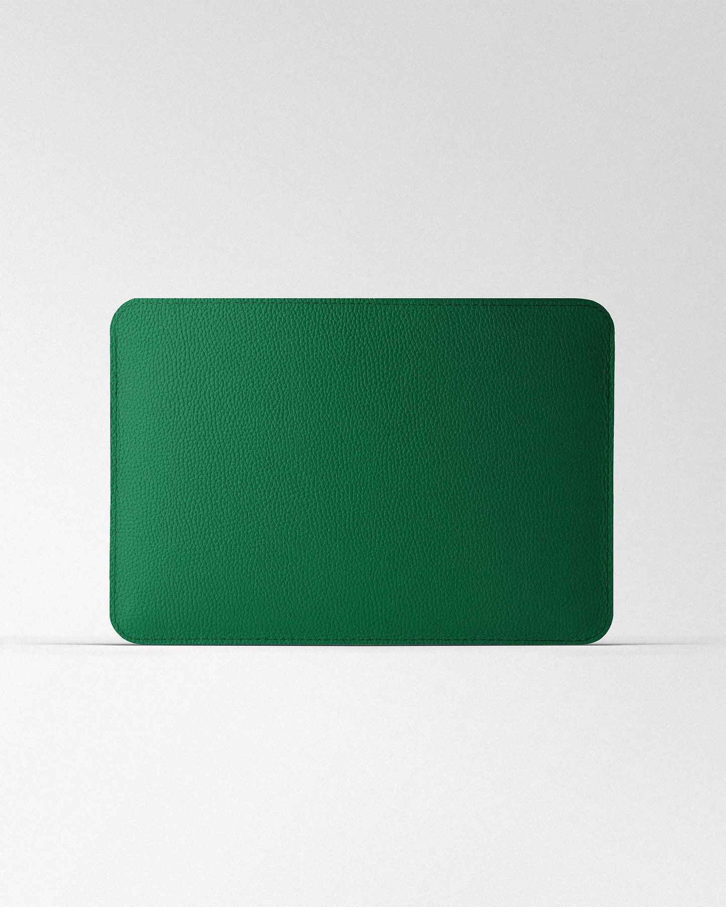 Minimalist MacBook Sleeve in Green Floater Leather