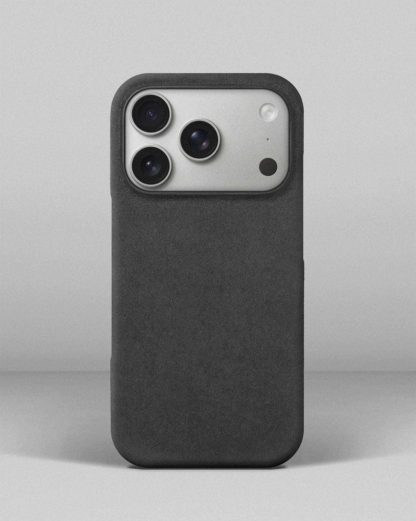 Grey Alcantara Case for iPhone 17 Pro