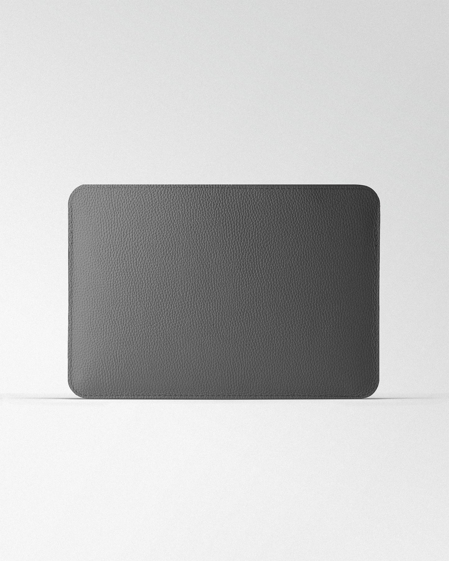 Minimalist MacBook Sleeve in Grey Floater Leather
