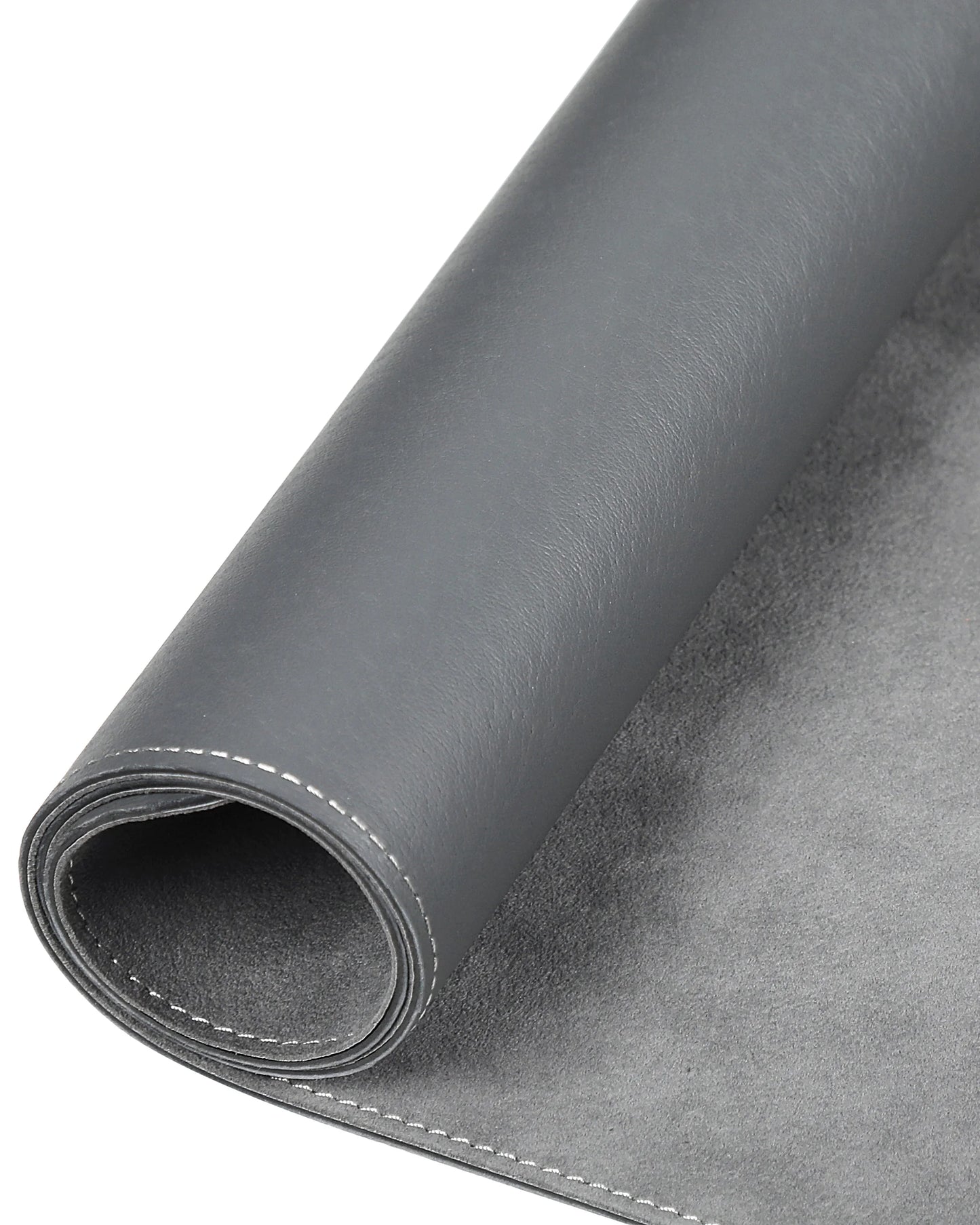 Light Grey Alcantara Leather Desk Pad