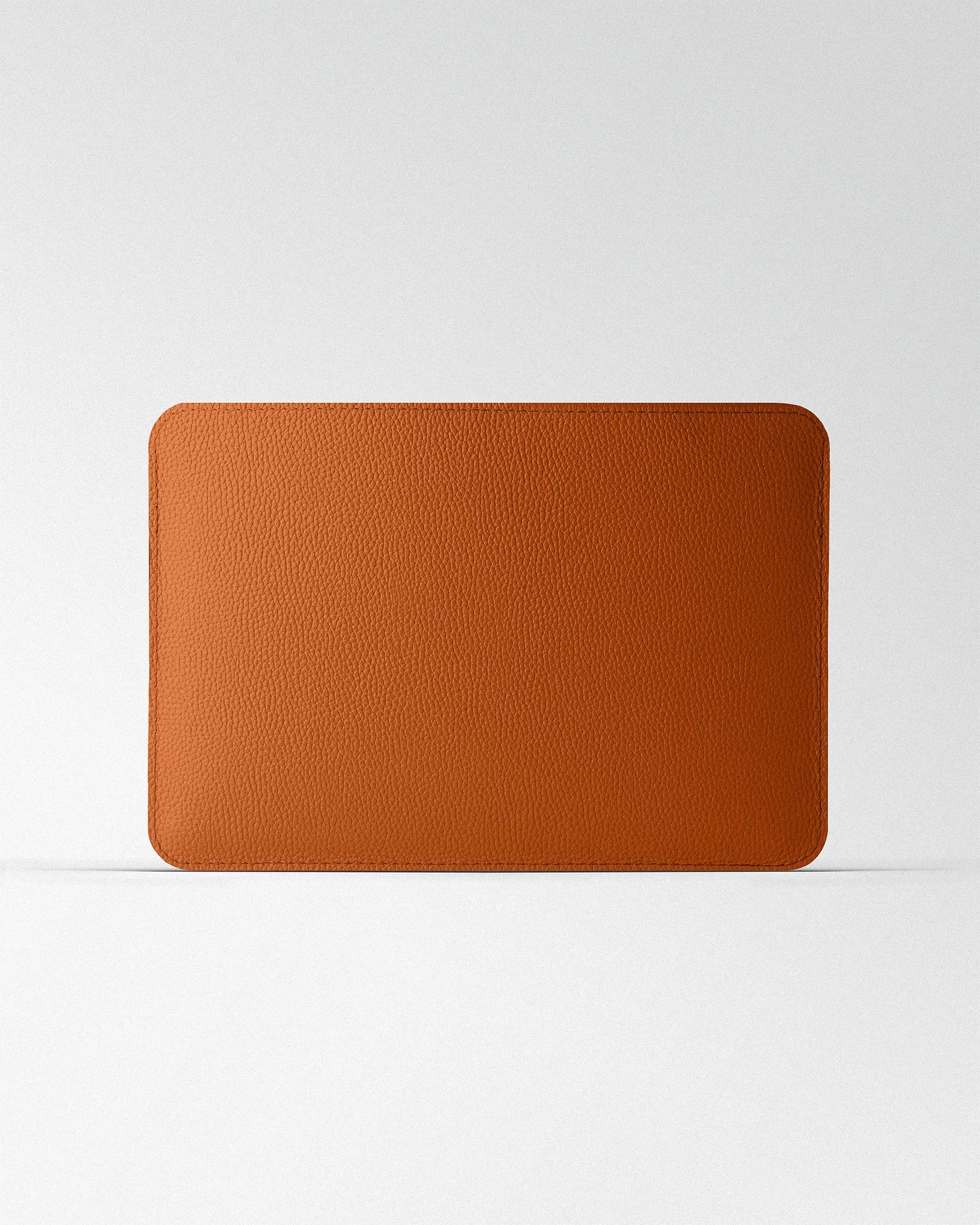 Minimalist MacBook Sleeve in Orange Floater Leather