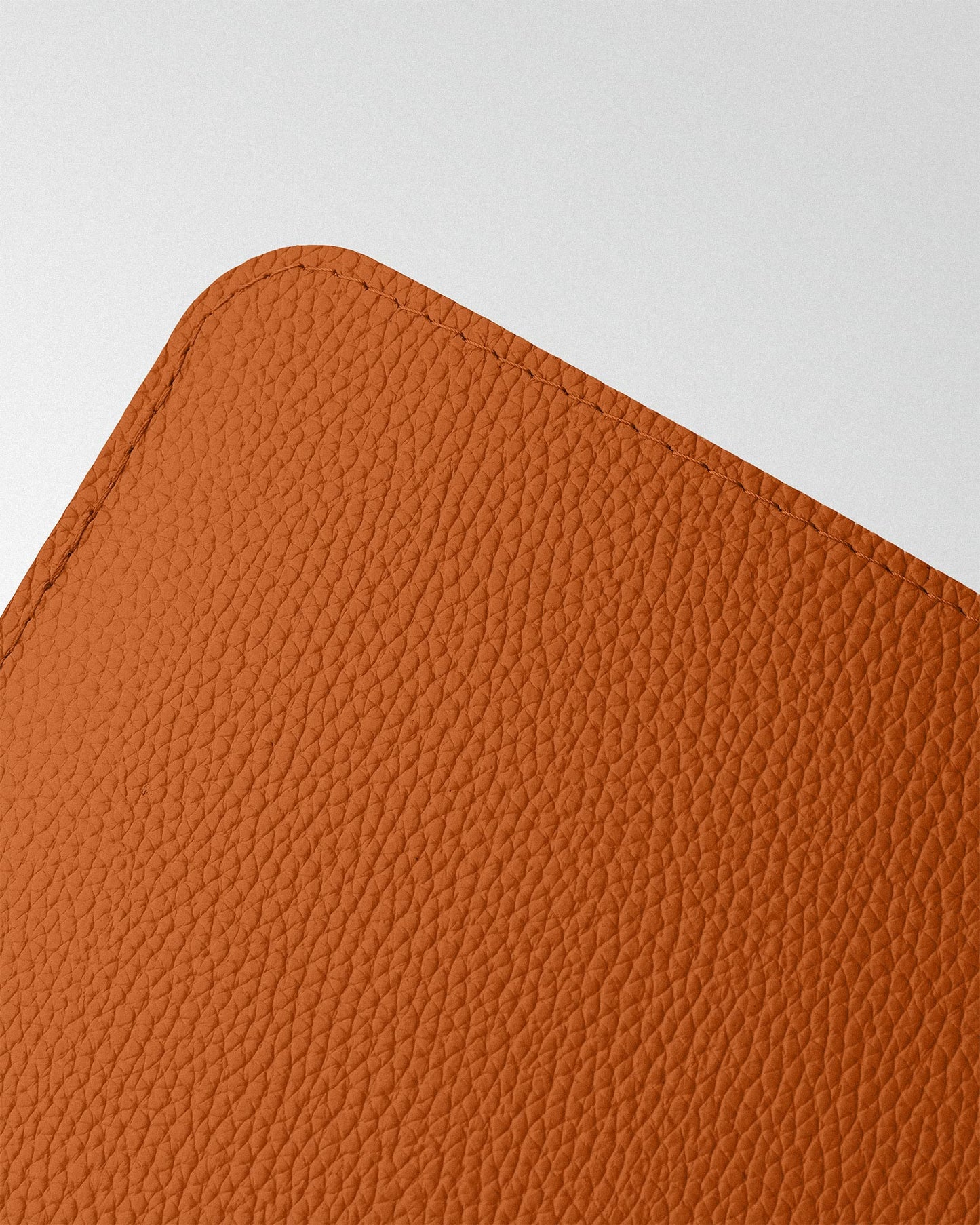 Minimalist MacBook Sleeve in Orange Floater Leather