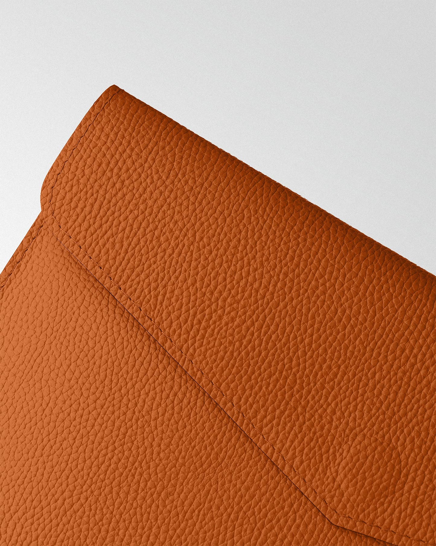 Magnetic MacBook Sleeve in Orange Floater Leather