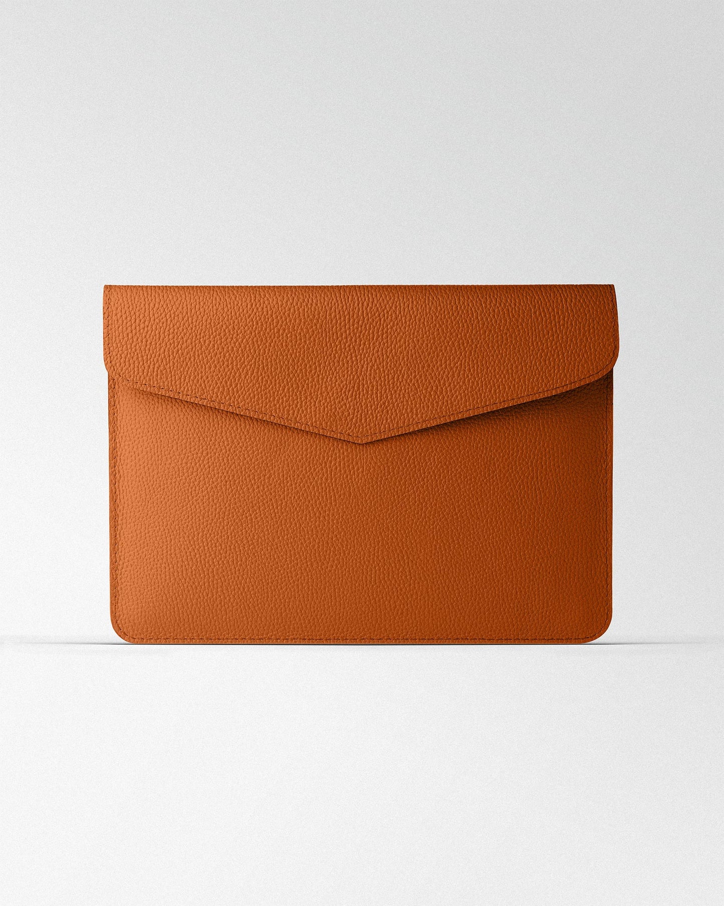 Magnetic MacBook Sleeve in Orange Floater Leather