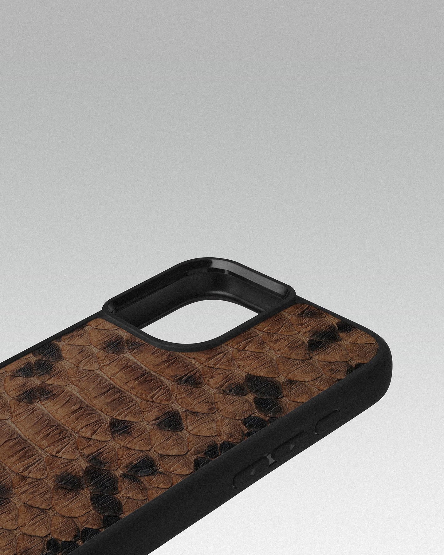 Tobacco Python Leather Sport Case for iPhone 14 Plus