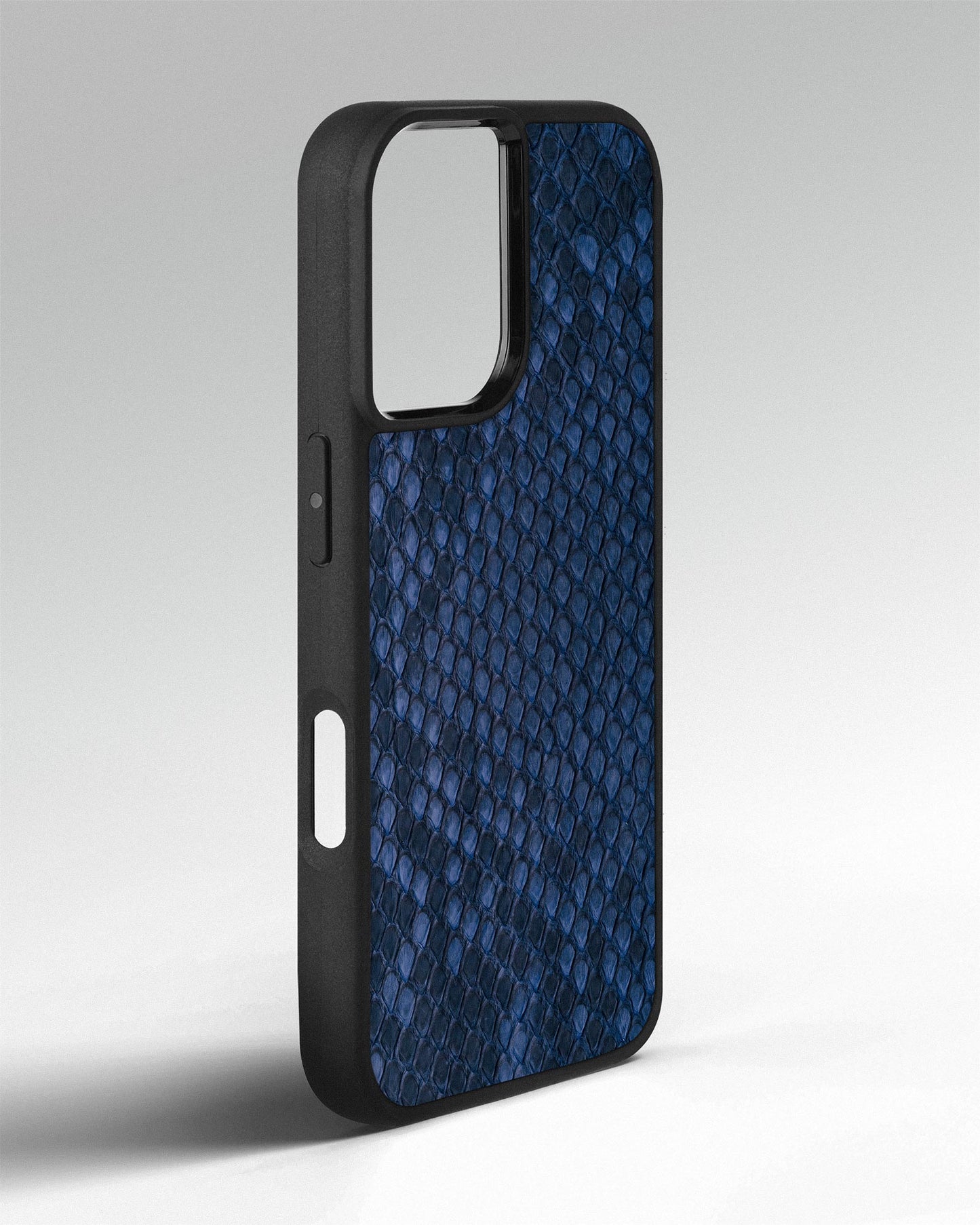 Steel Blue Python Skin Sport Case for iPhone 16