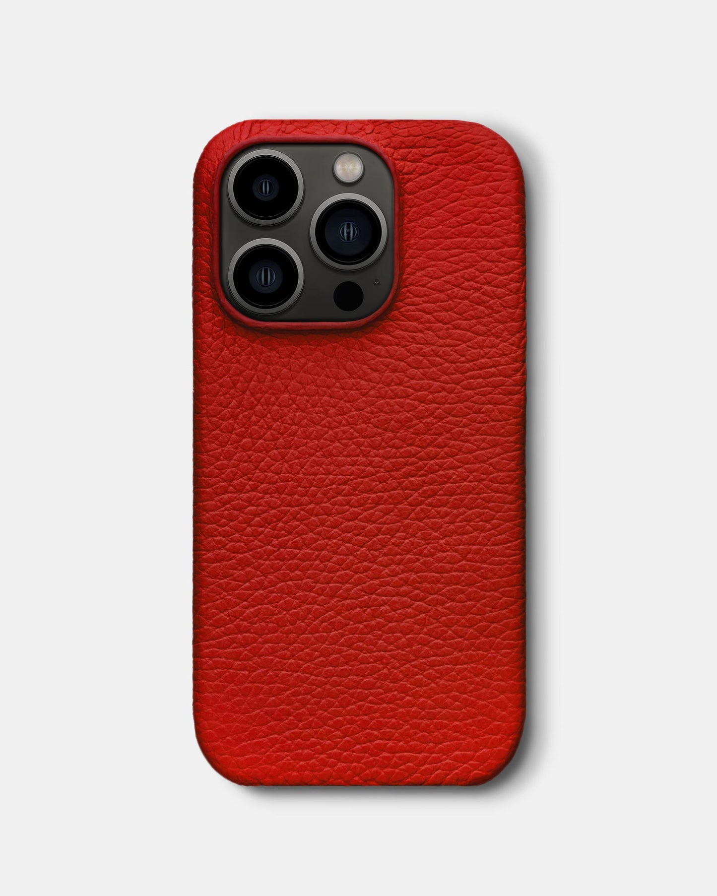 Red Leather Case for iPhone 13 Pro