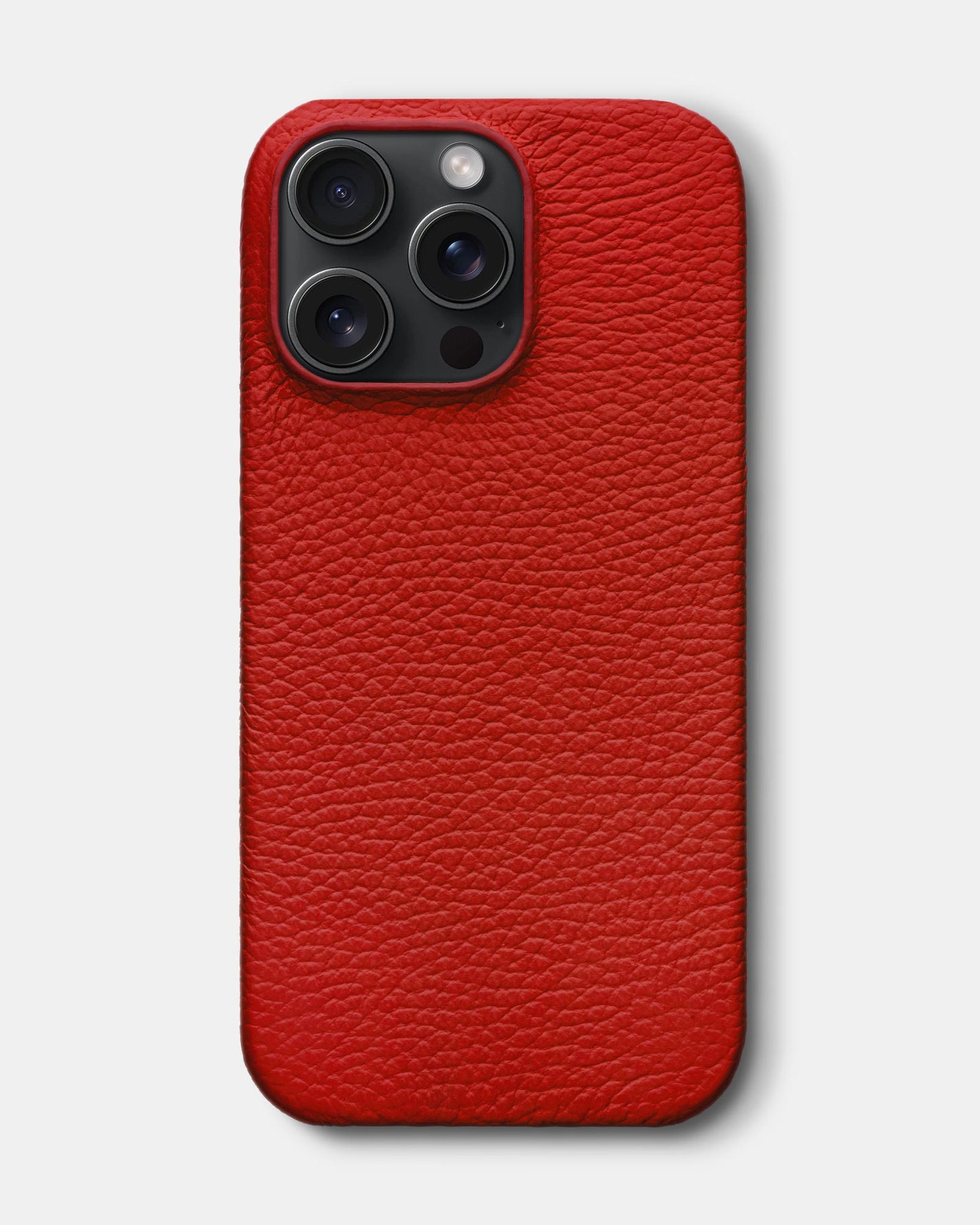 Red Leather Case for iPhone 15 Pro Max