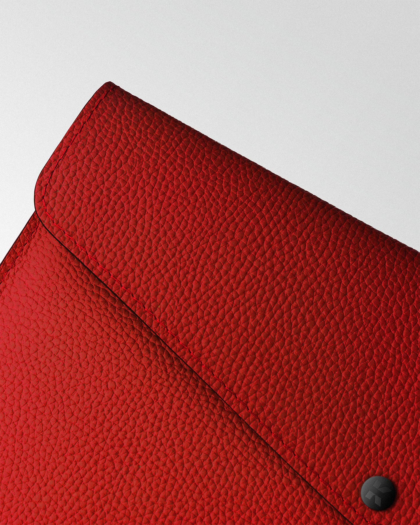 Envelope MacBook Sleeve in Red Floater Leather