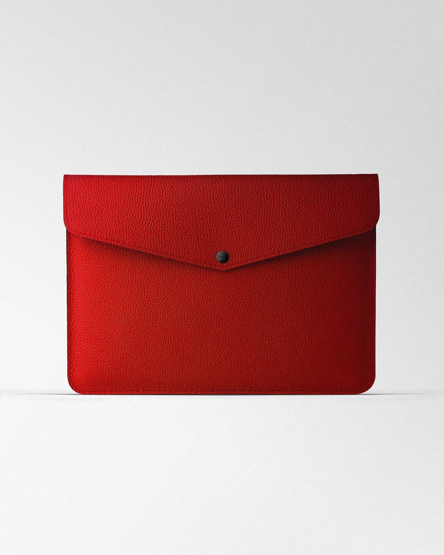 Envelope MacBook Sleeve in Red Floater Leather