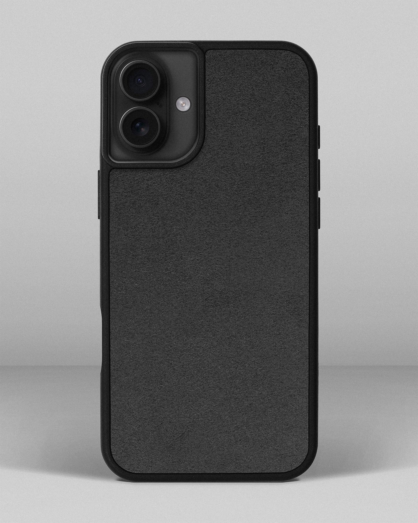 Grey Alcantara Sport Case for iPhone 16 Plus
