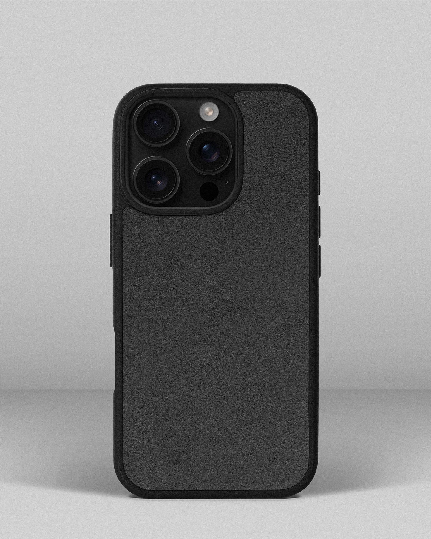 Grey Alcantara Sport Case for iPhone 15 Pro