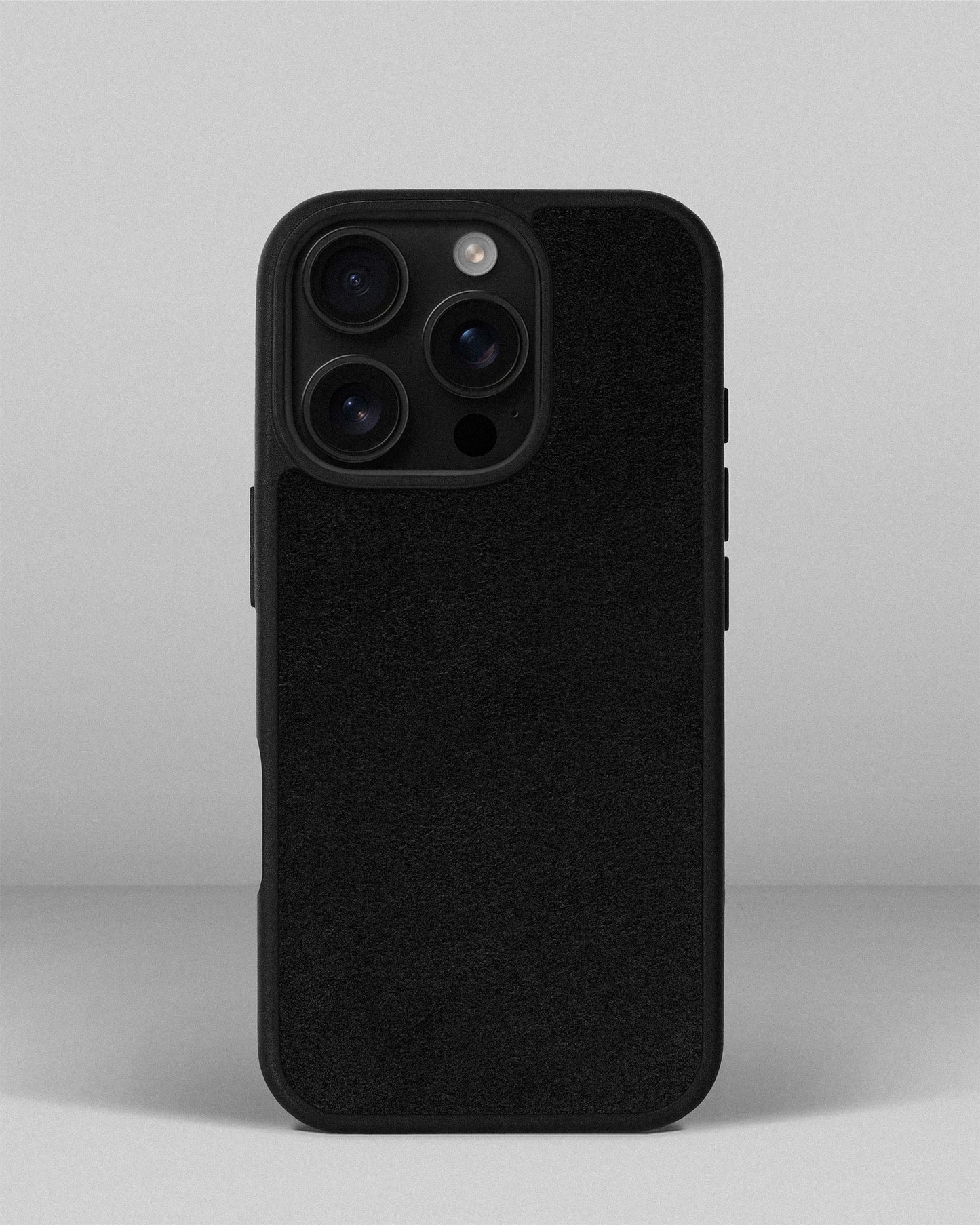 Black Alcantara Sport Case for iPhone 14 Pro