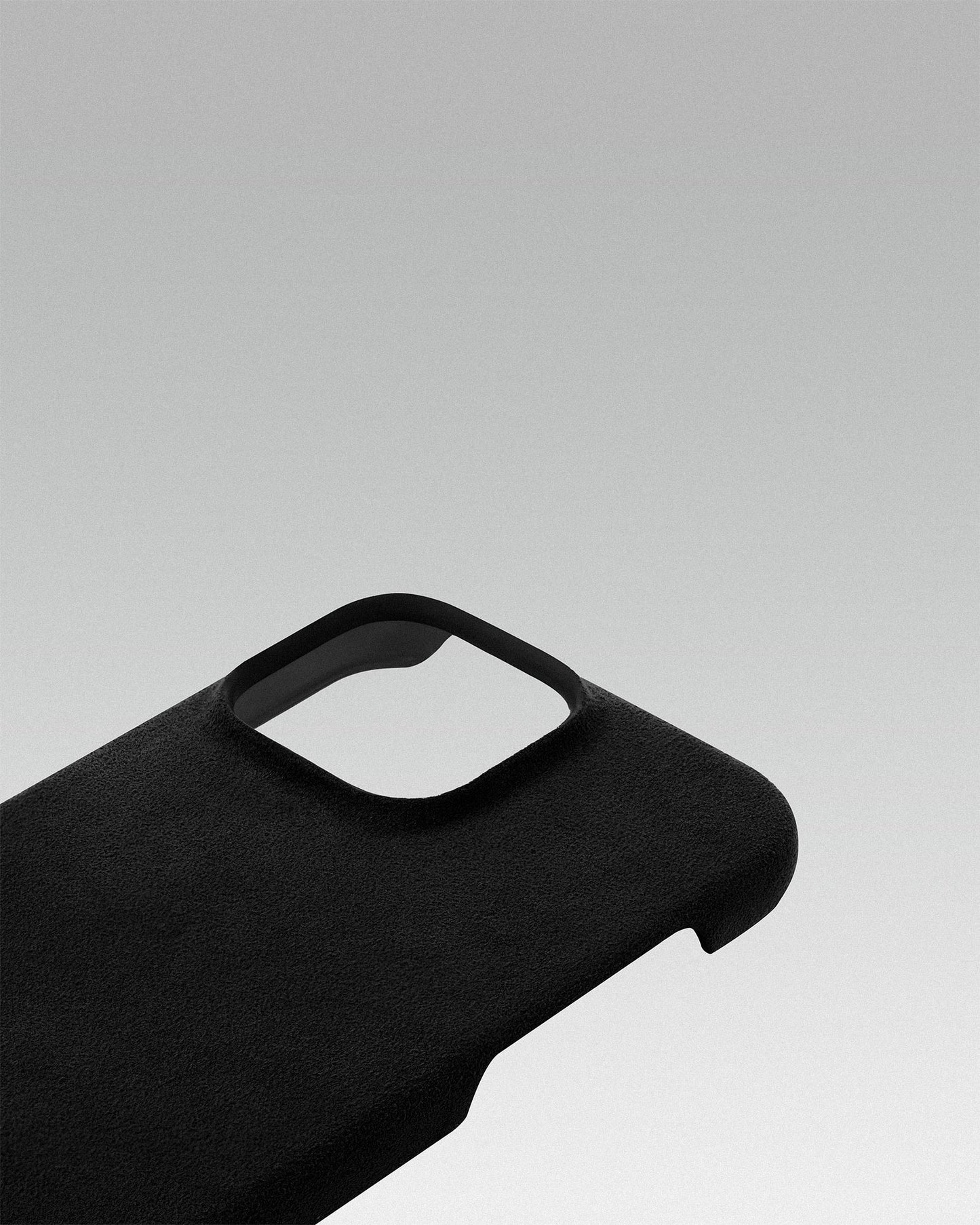 Black Alcantara Case for iPhone 16 Pro