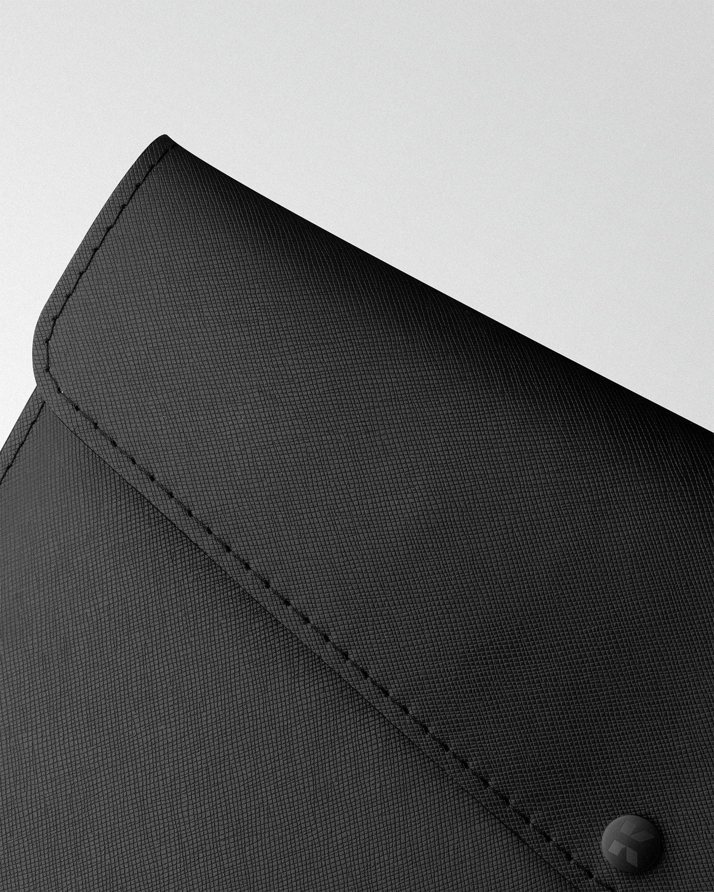 Envelope MacBook Sleeve in Black Saffiano Leather