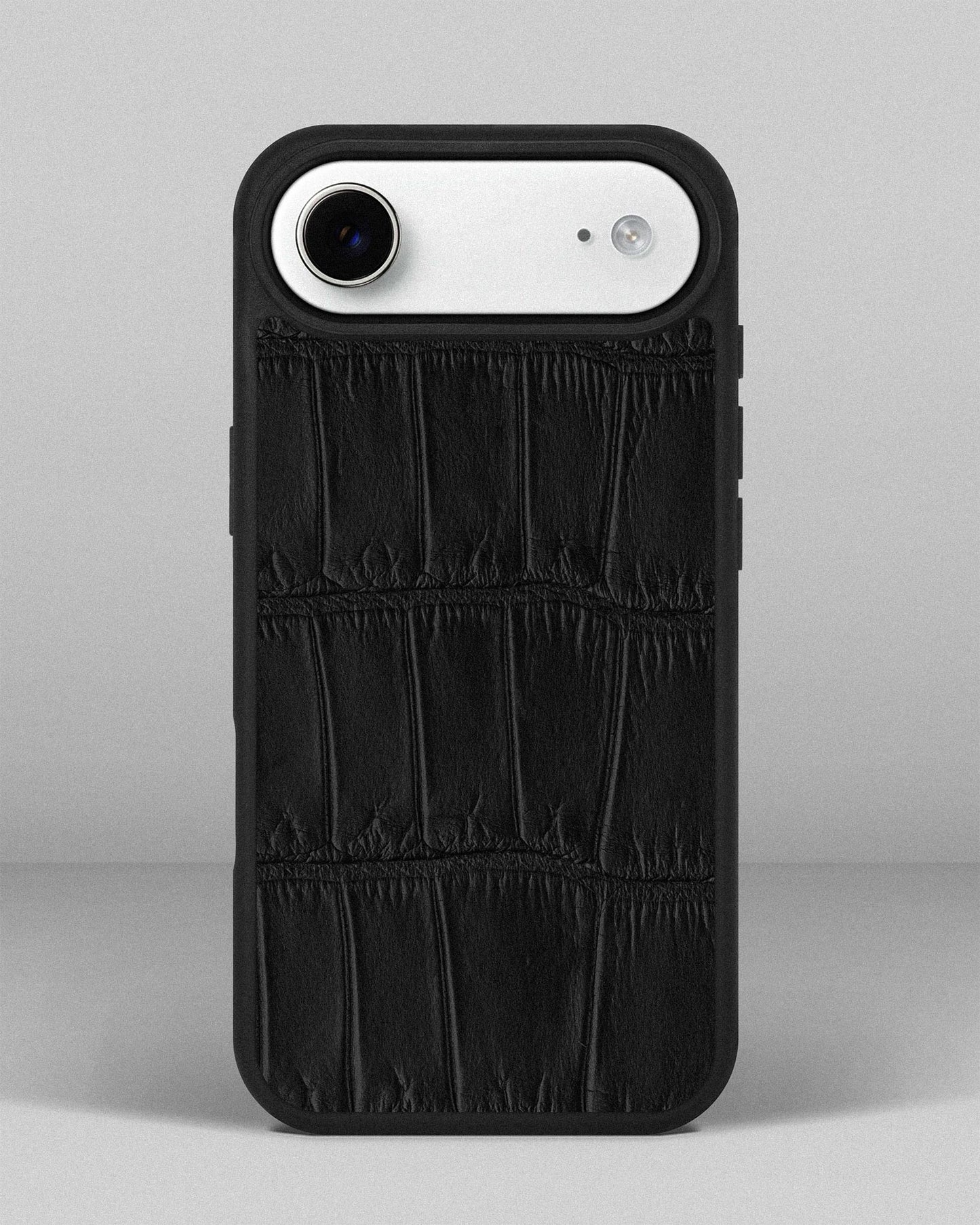 Black Crocodile Leather Sport Case for iPhone 17 Air