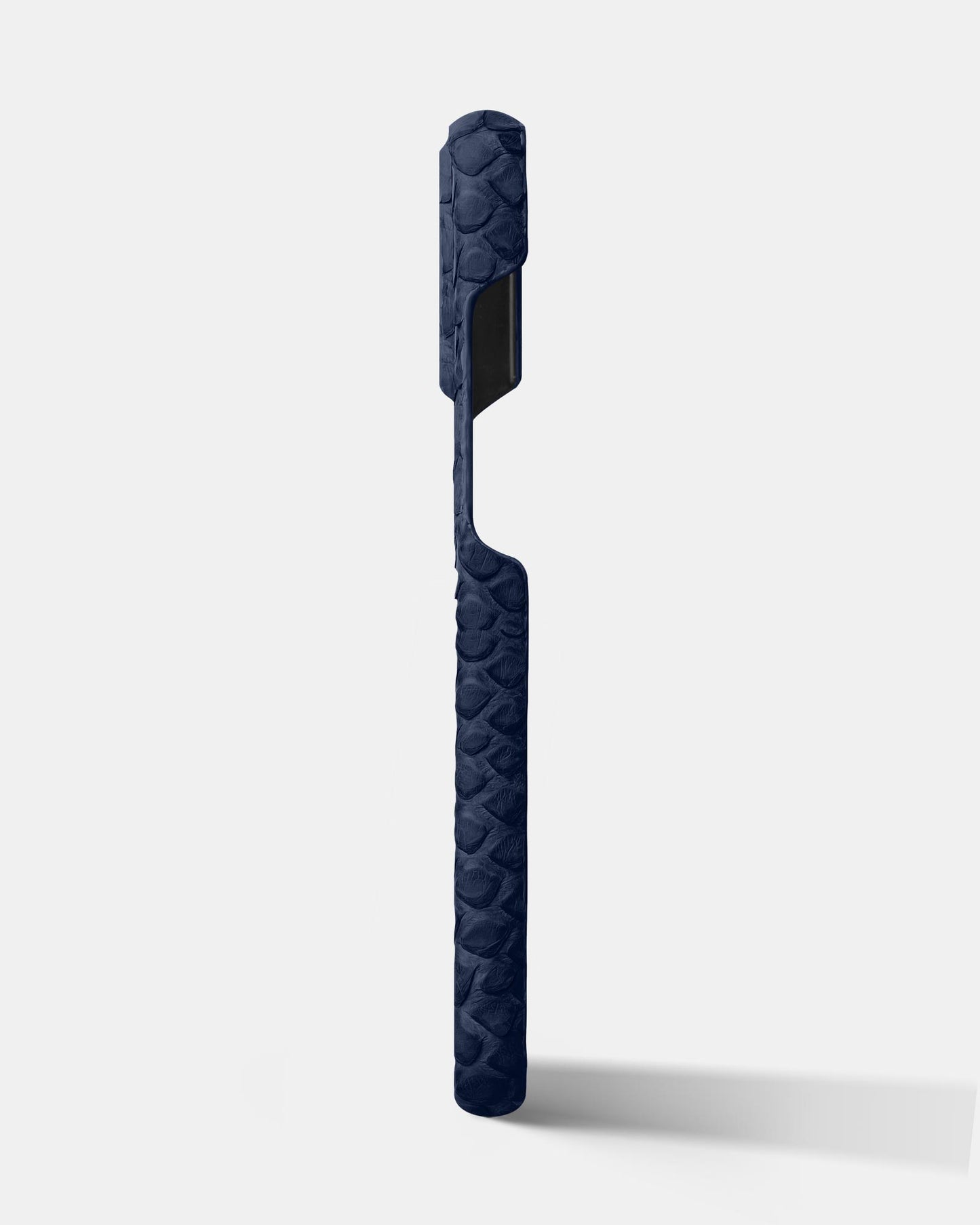 Genuine Navy Blue Python Leather Case for iPhone 16 Pro Max