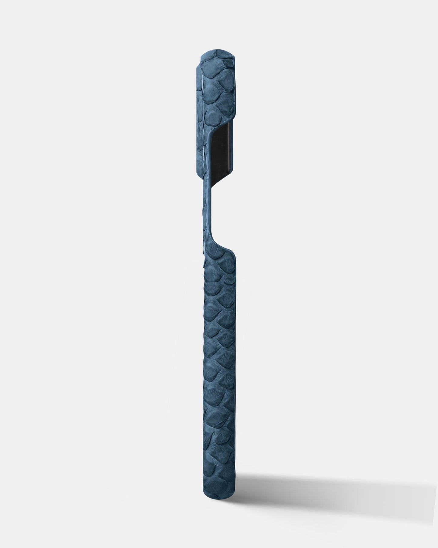 Genuine Light Blue Python Leather Case for iPhone 16 Pro Max