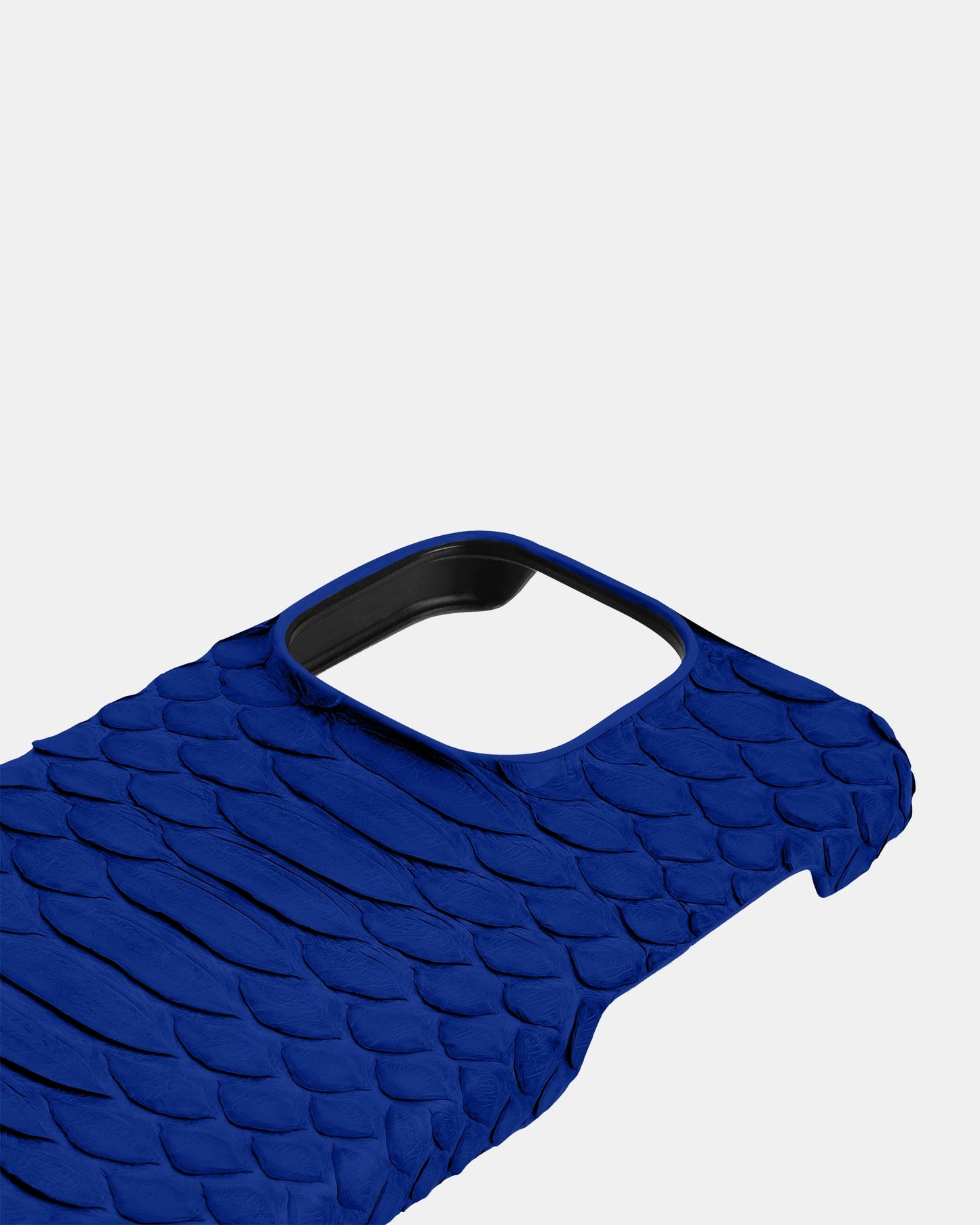 Genuine Blue Python Leather Case for iPhone 16 Pro Max