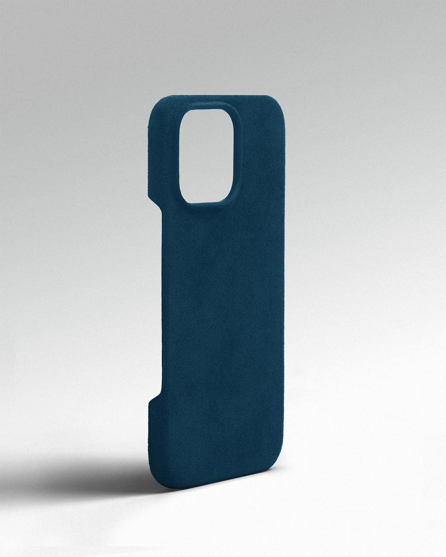 Blue Alcantara Case for iPhone 16 Pro