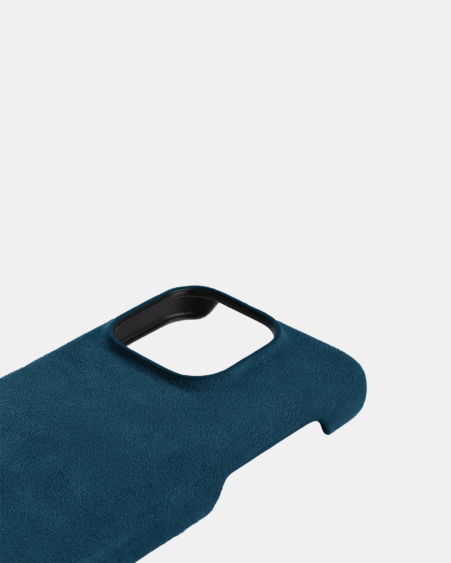 Blue Alcantara Case for iPhone 15 Pro