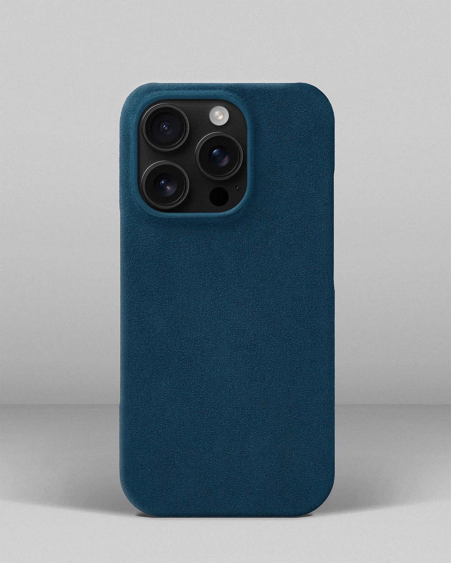 Blue Alcantara Case for iPhone 16 Pro