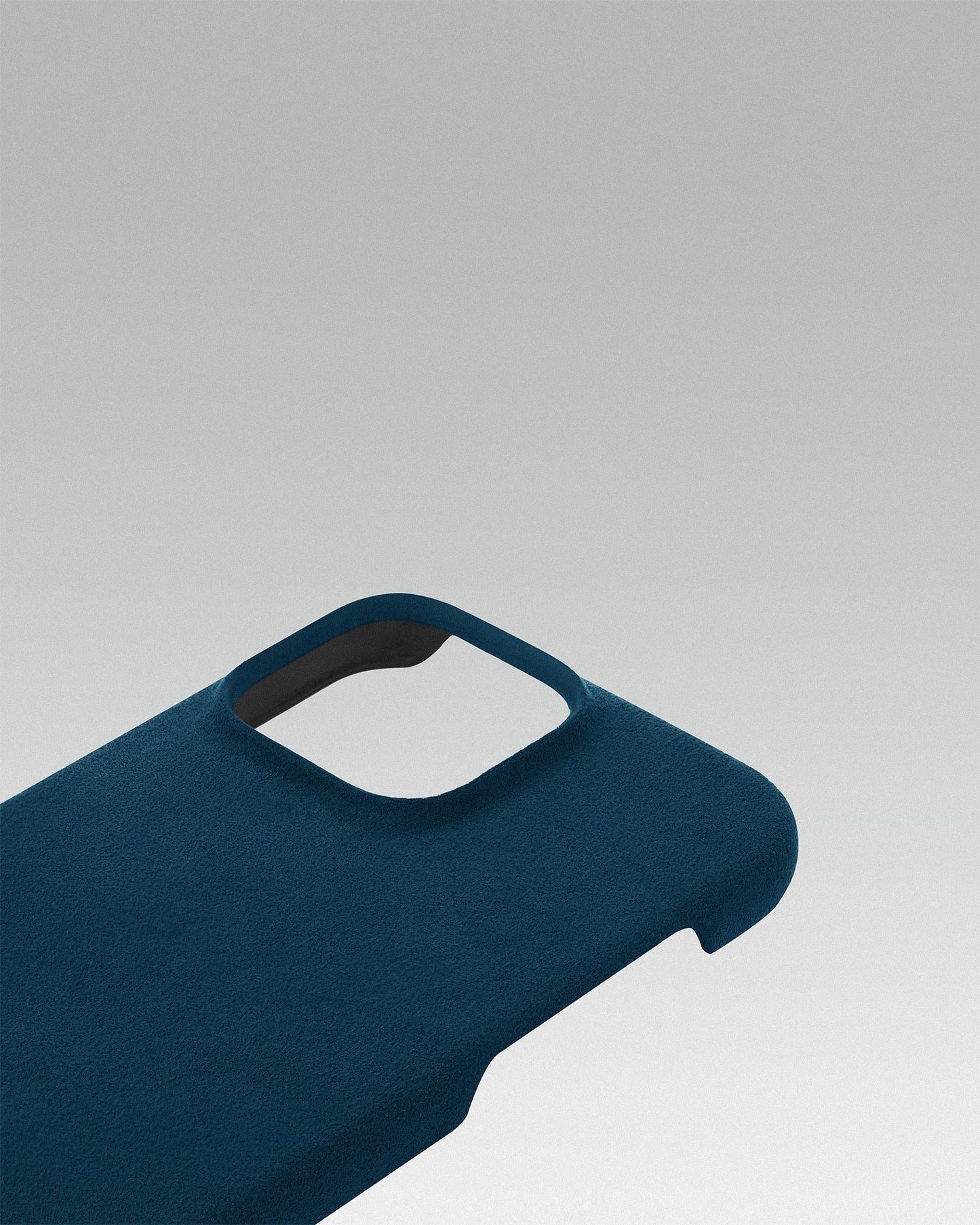 Blue Alcantara Case for iPhone 16 Pro