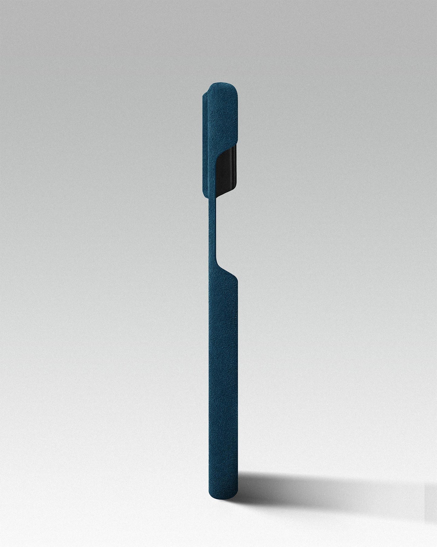 Синій чохол з алькантари для iPhone 15