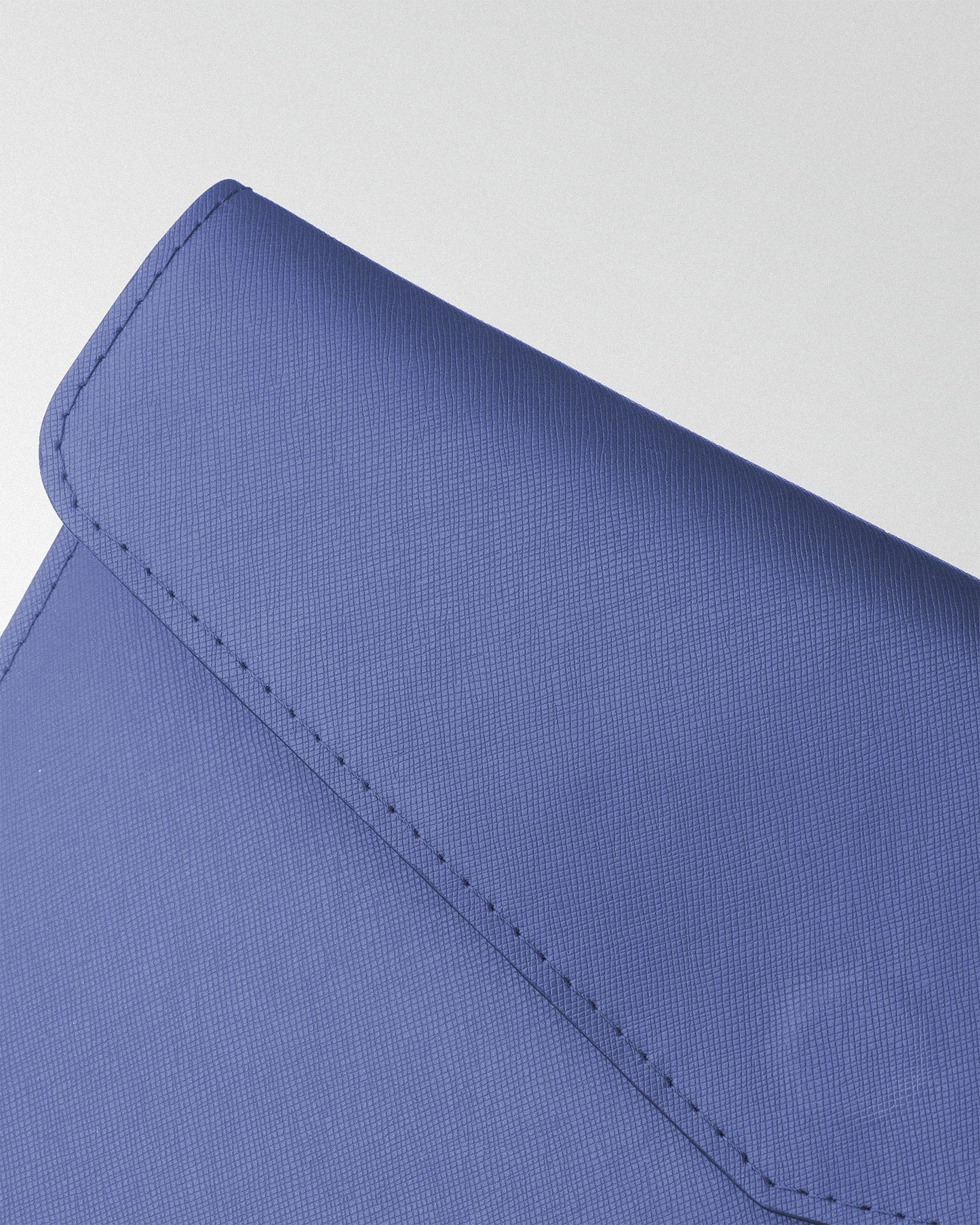 Magnetic MacBook Sleeve in Blue Saffiano Leather