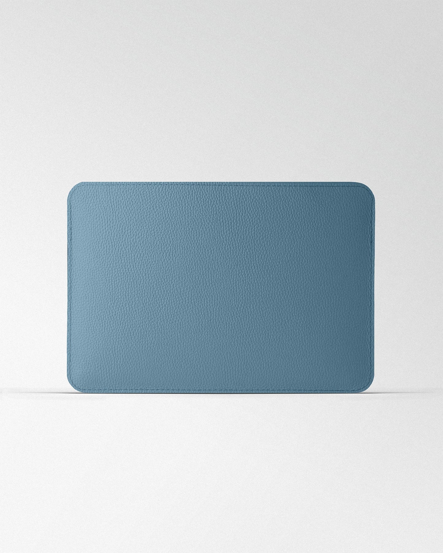 Minimalist MacBook Sleeve in Blue Floater Leather