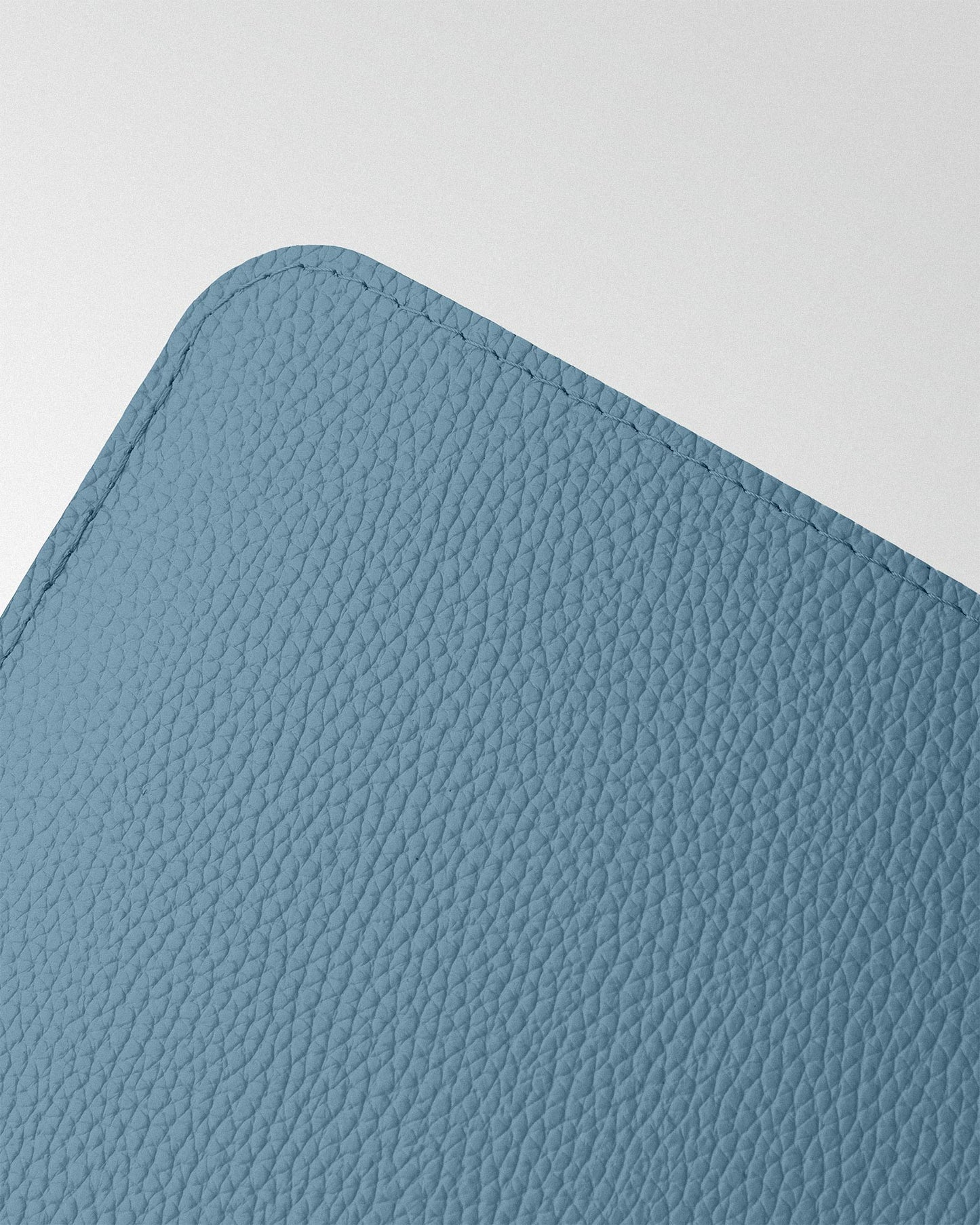 Minimalist MacBook Sleeve in Blue Floater Leather